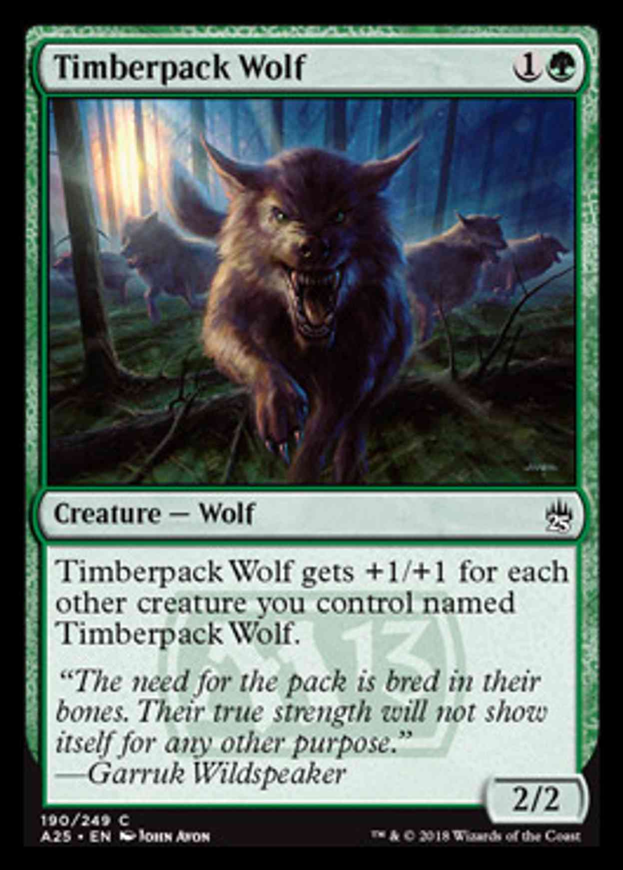 Timberpack Wolf magic card front