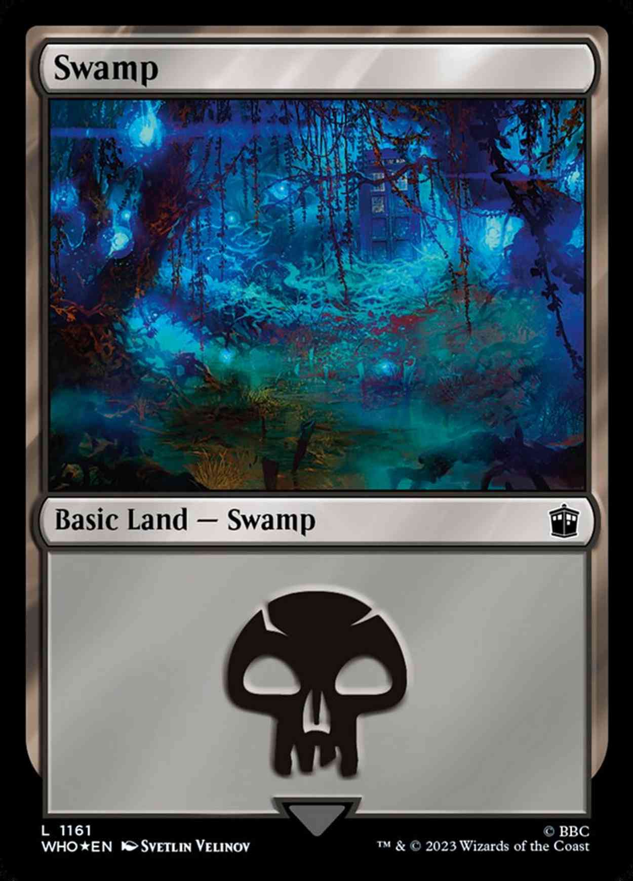 Swamp (1161) (Surge Foil) magic card front