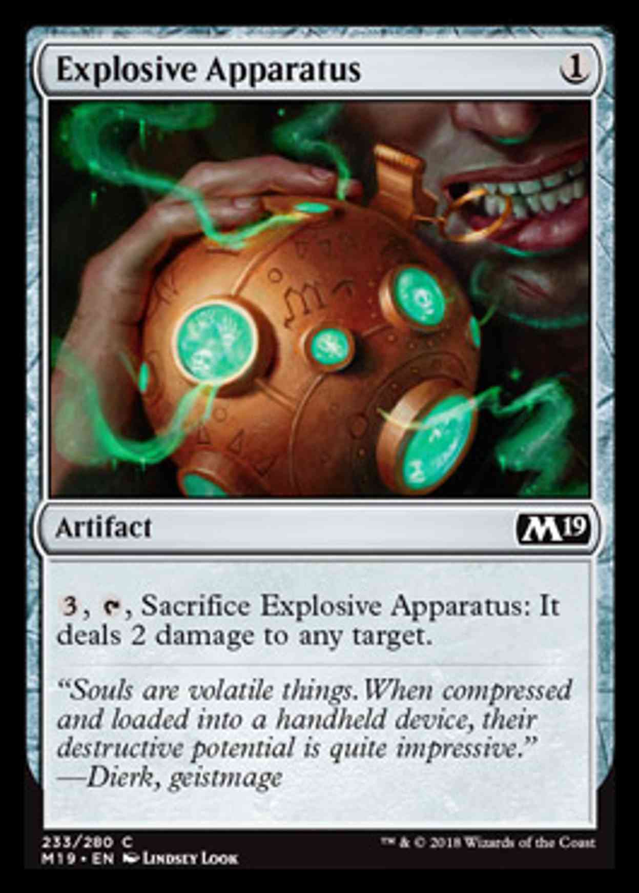 Explosive Apparatus magic card front