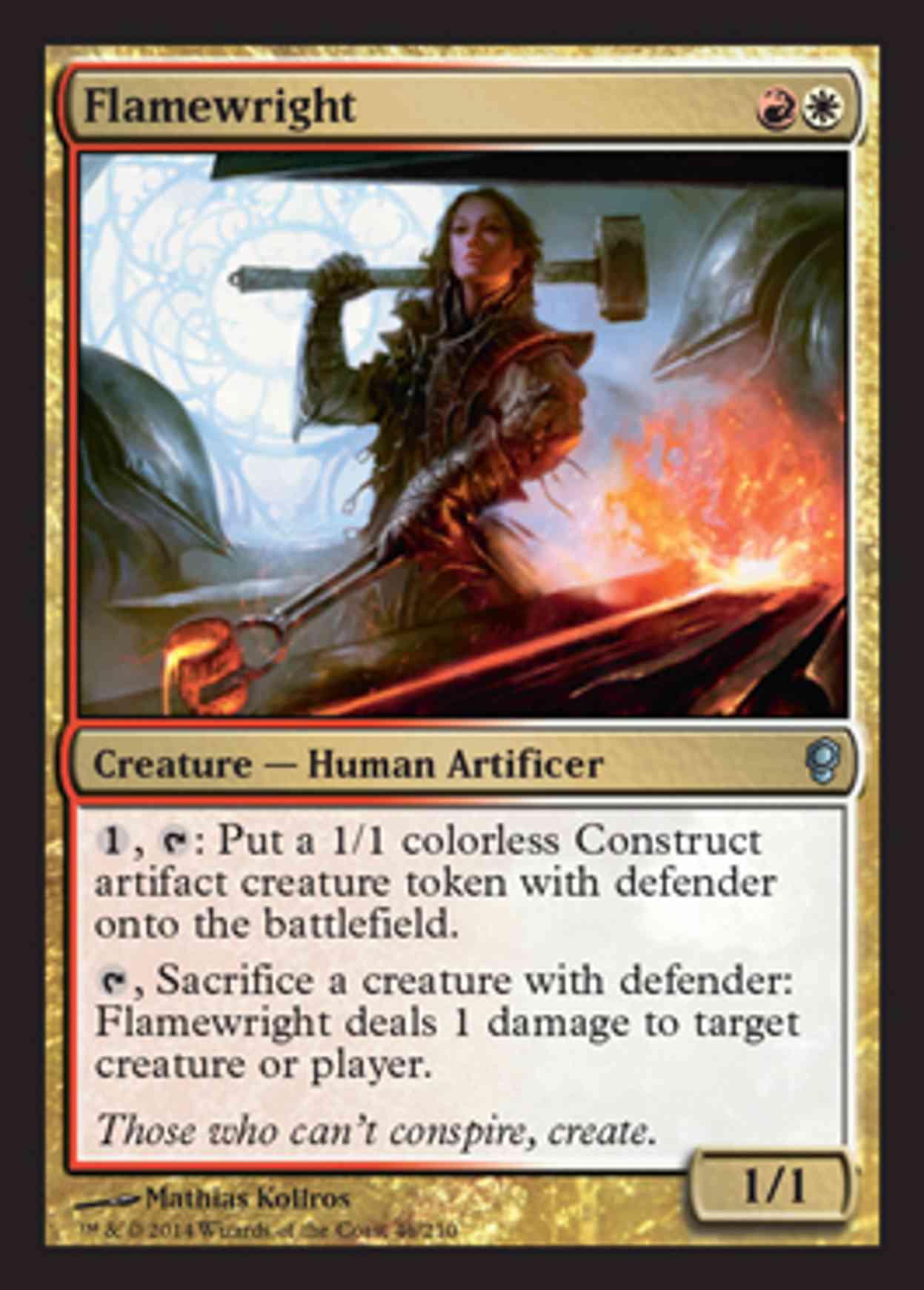 Flamewright magic card front