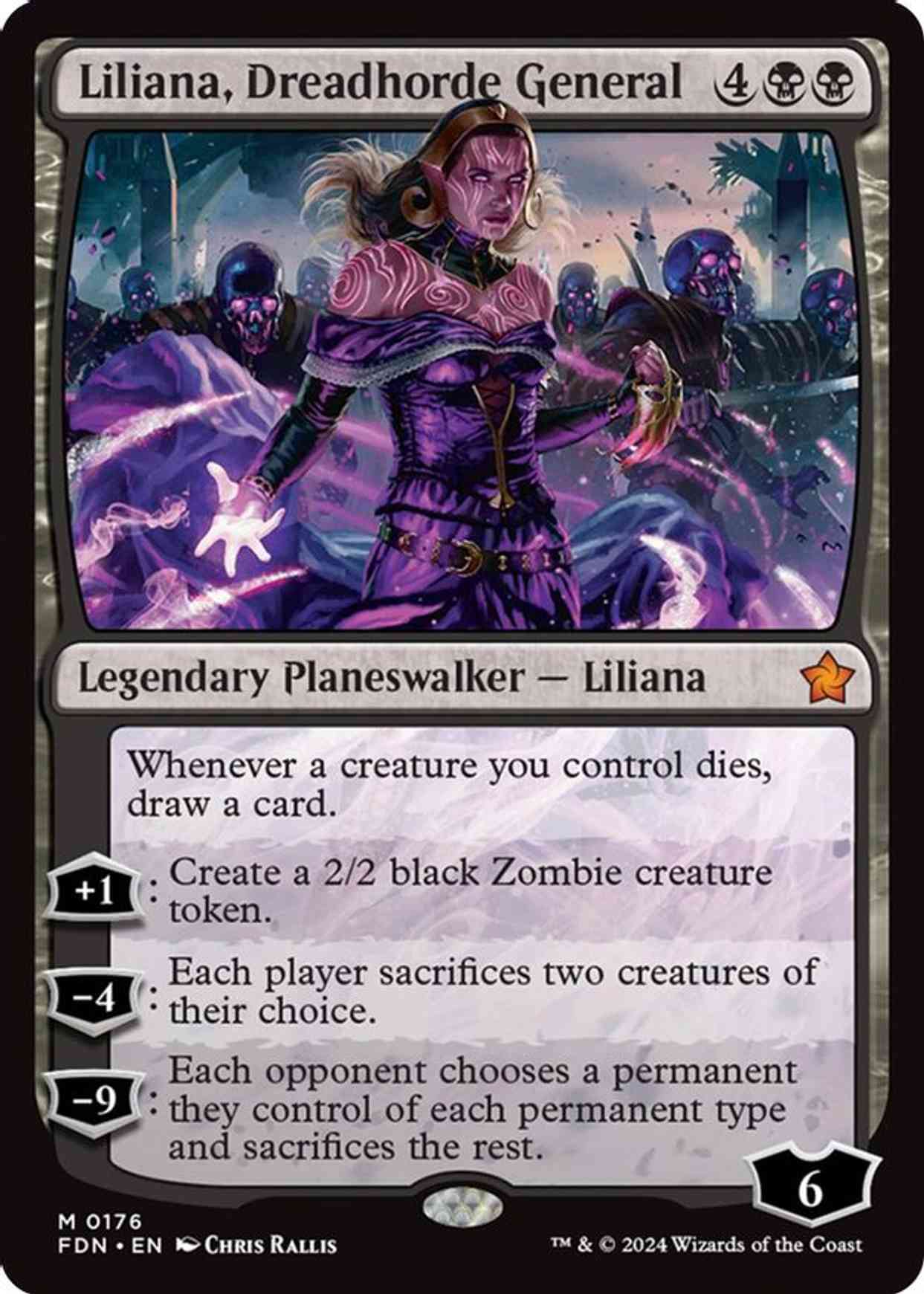 Liliana, Dreadhorde General magic card front