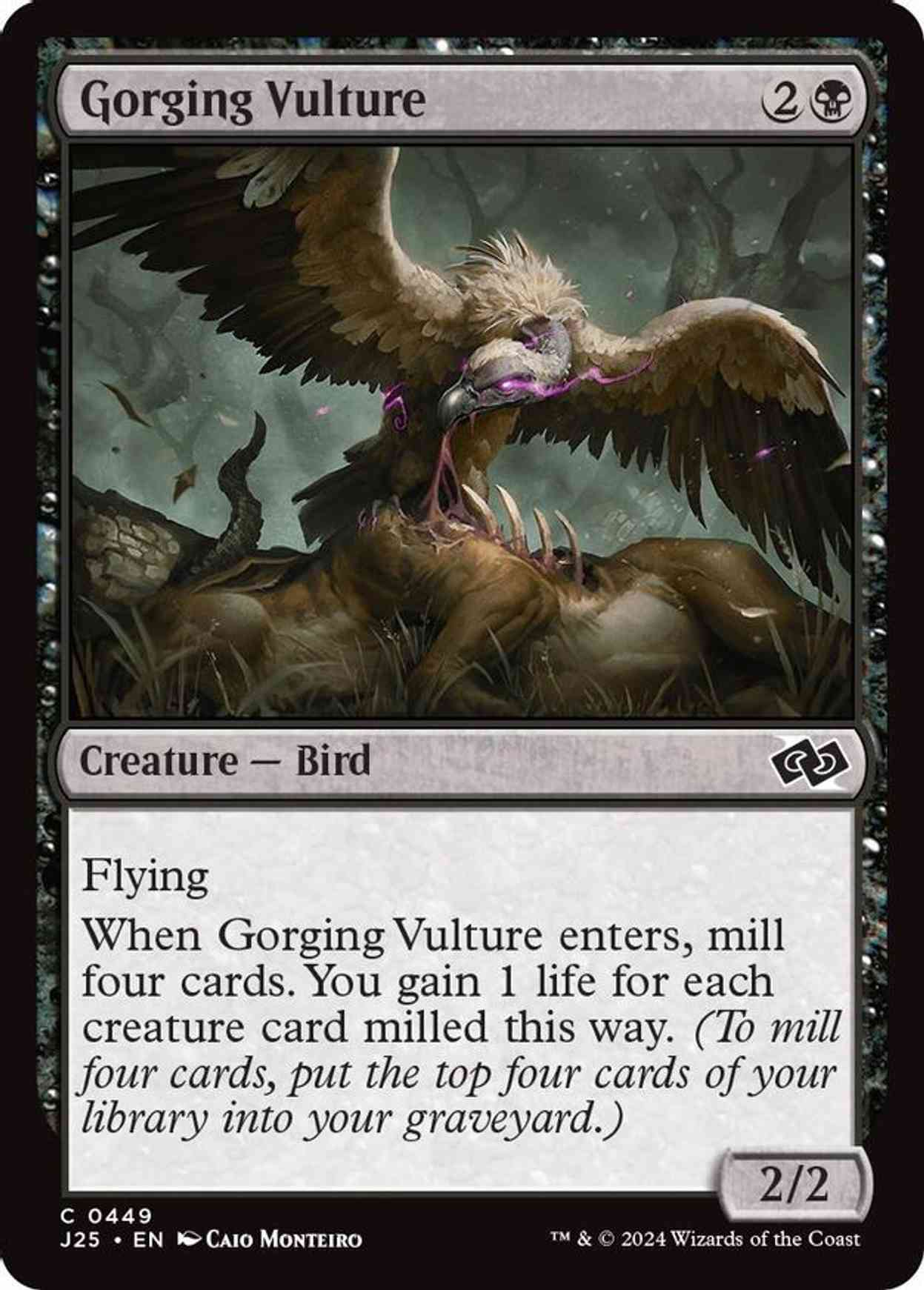 Gorging Vulture magic card front