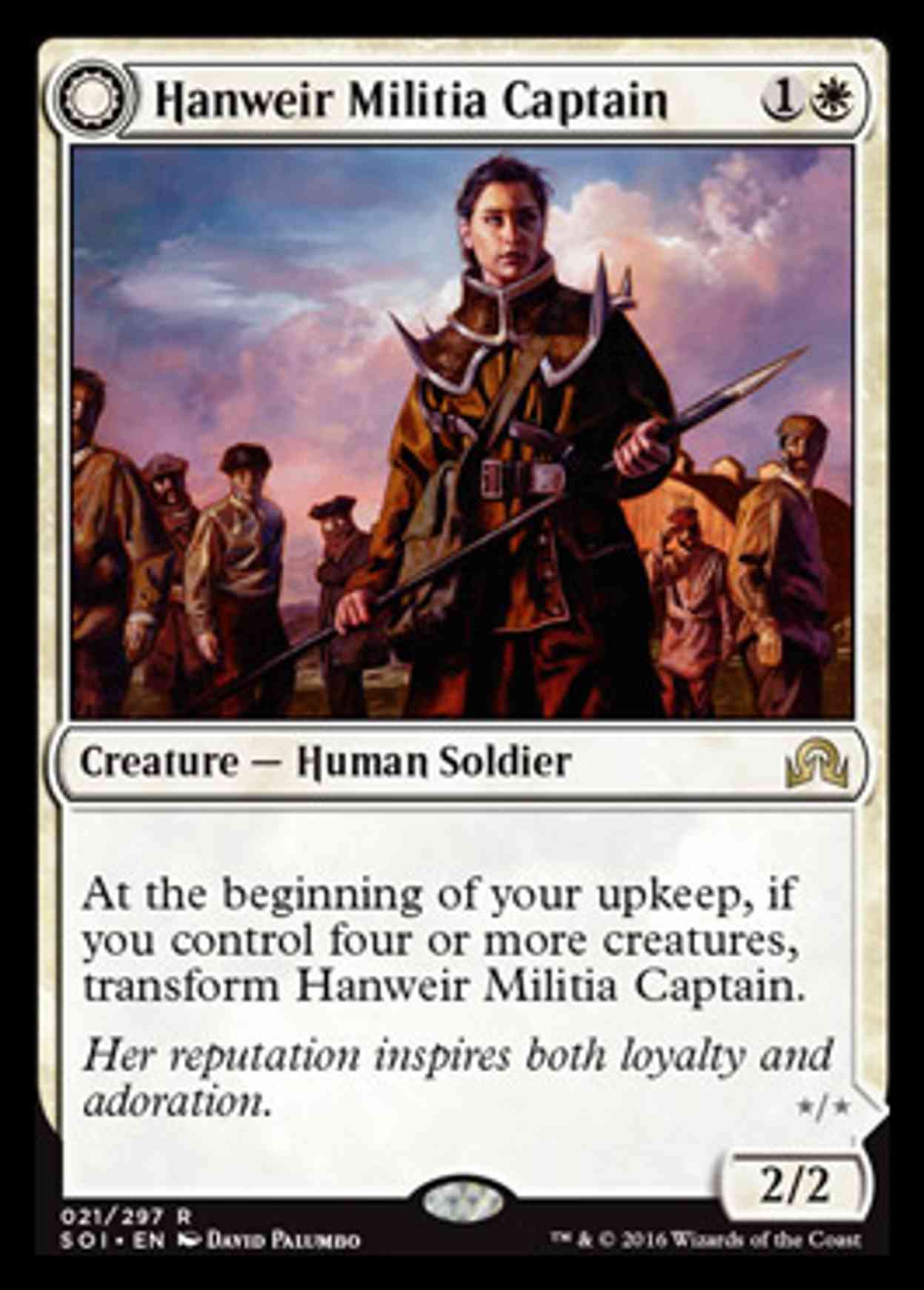 Hanweir Militia Captain magic card front