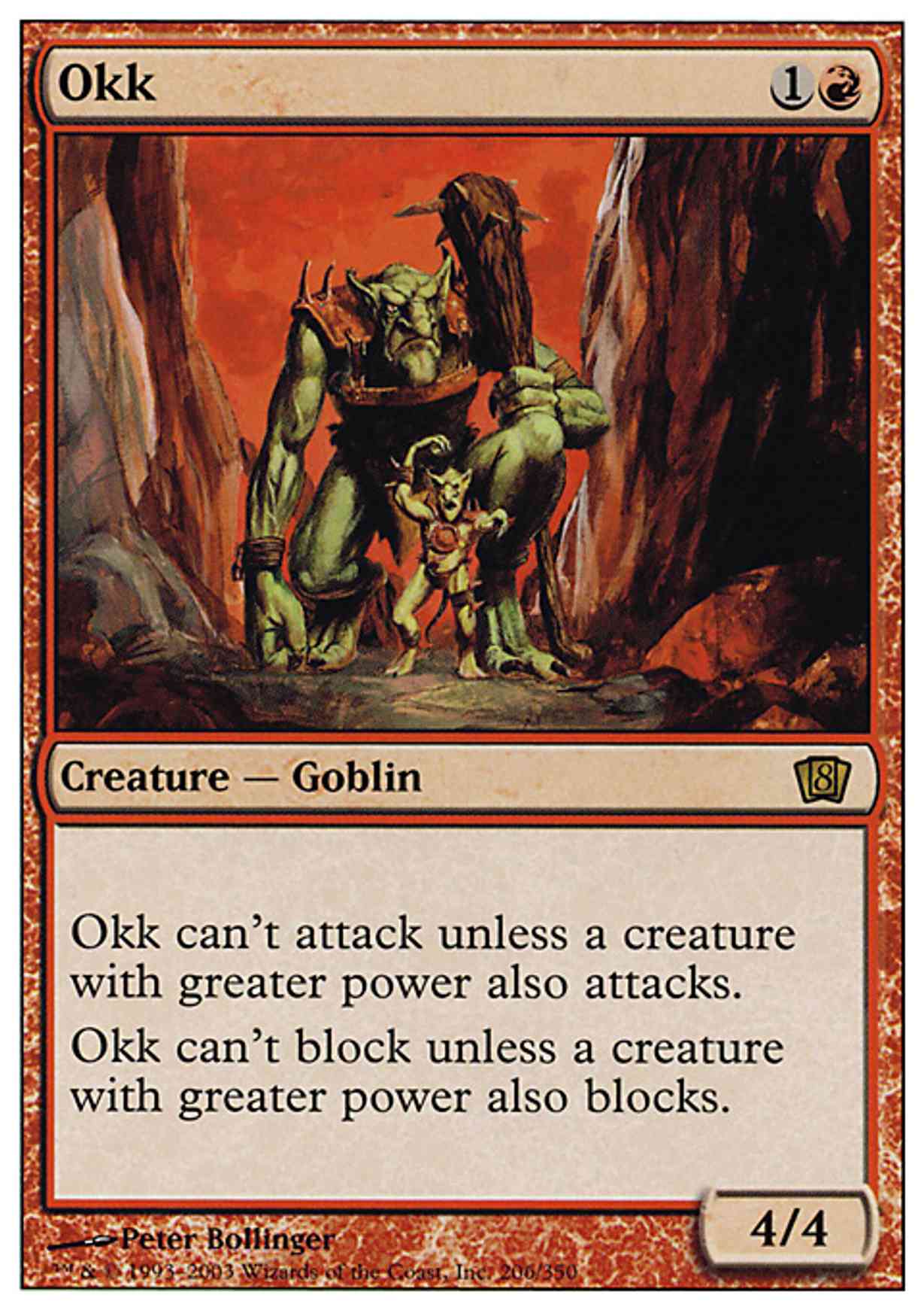 Okk magic card front