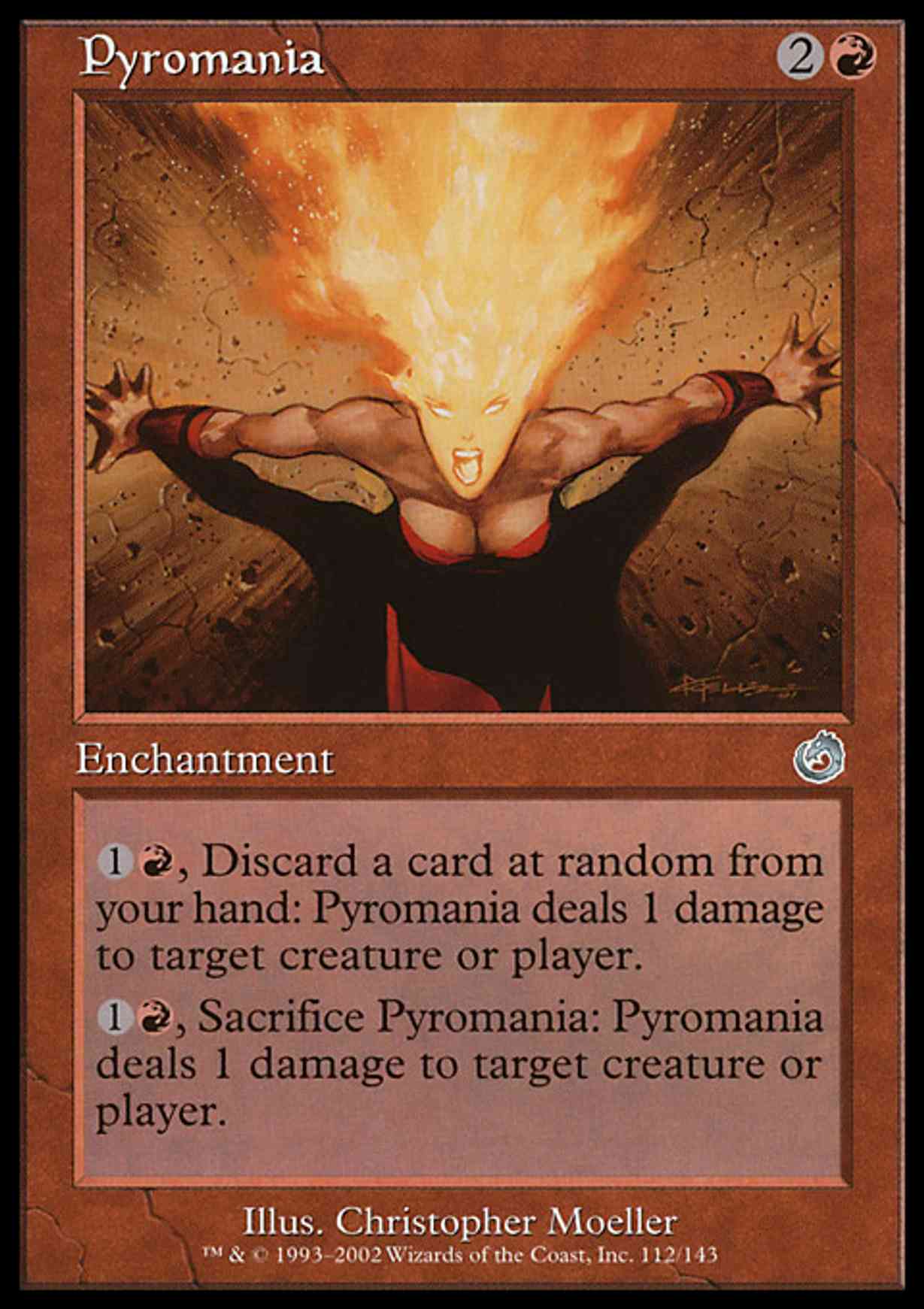 Pyromania magic card front
