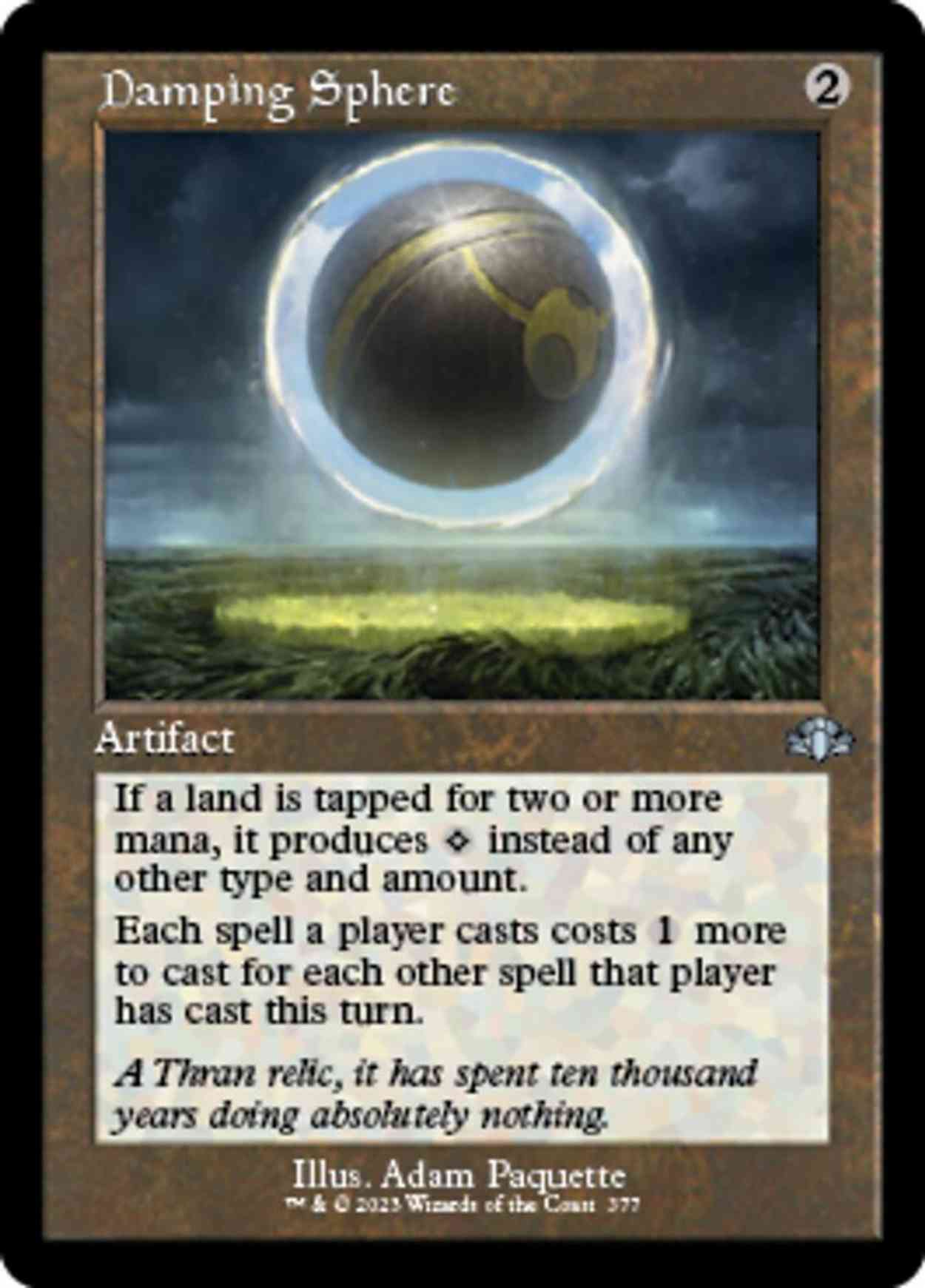 Damping Sphere (Retro Frame) magic card front