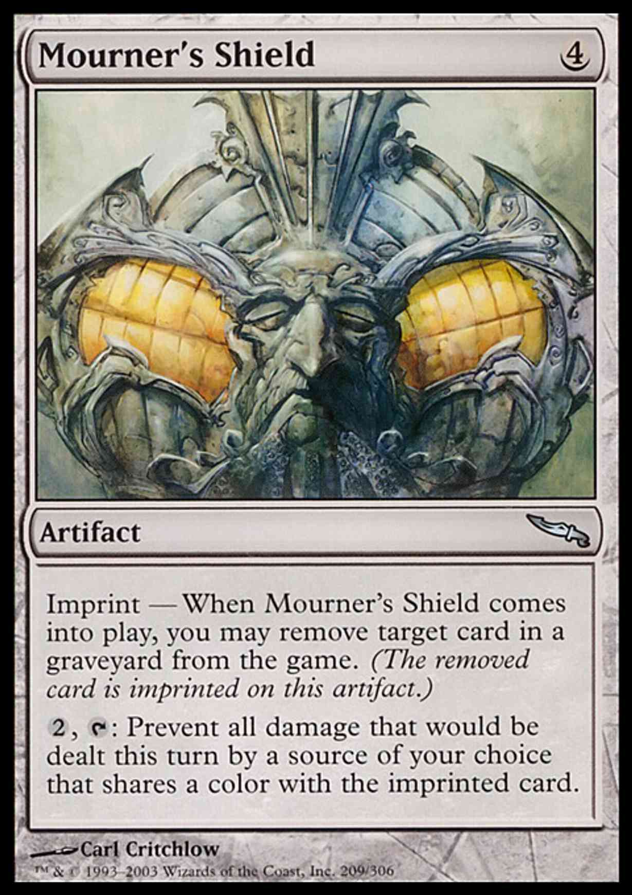 Mourner's Shield magic card front