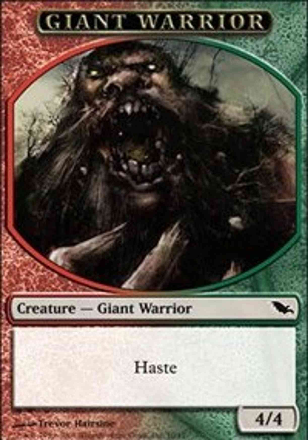 Giant Warrior Token (Red/Green) magic card front