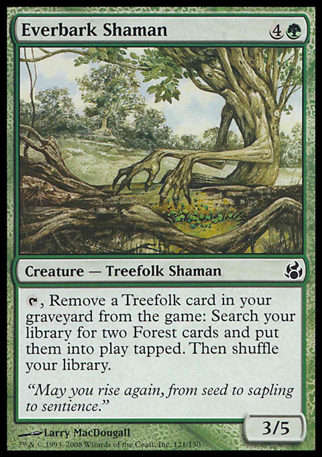 Everbark Shaman magic card front