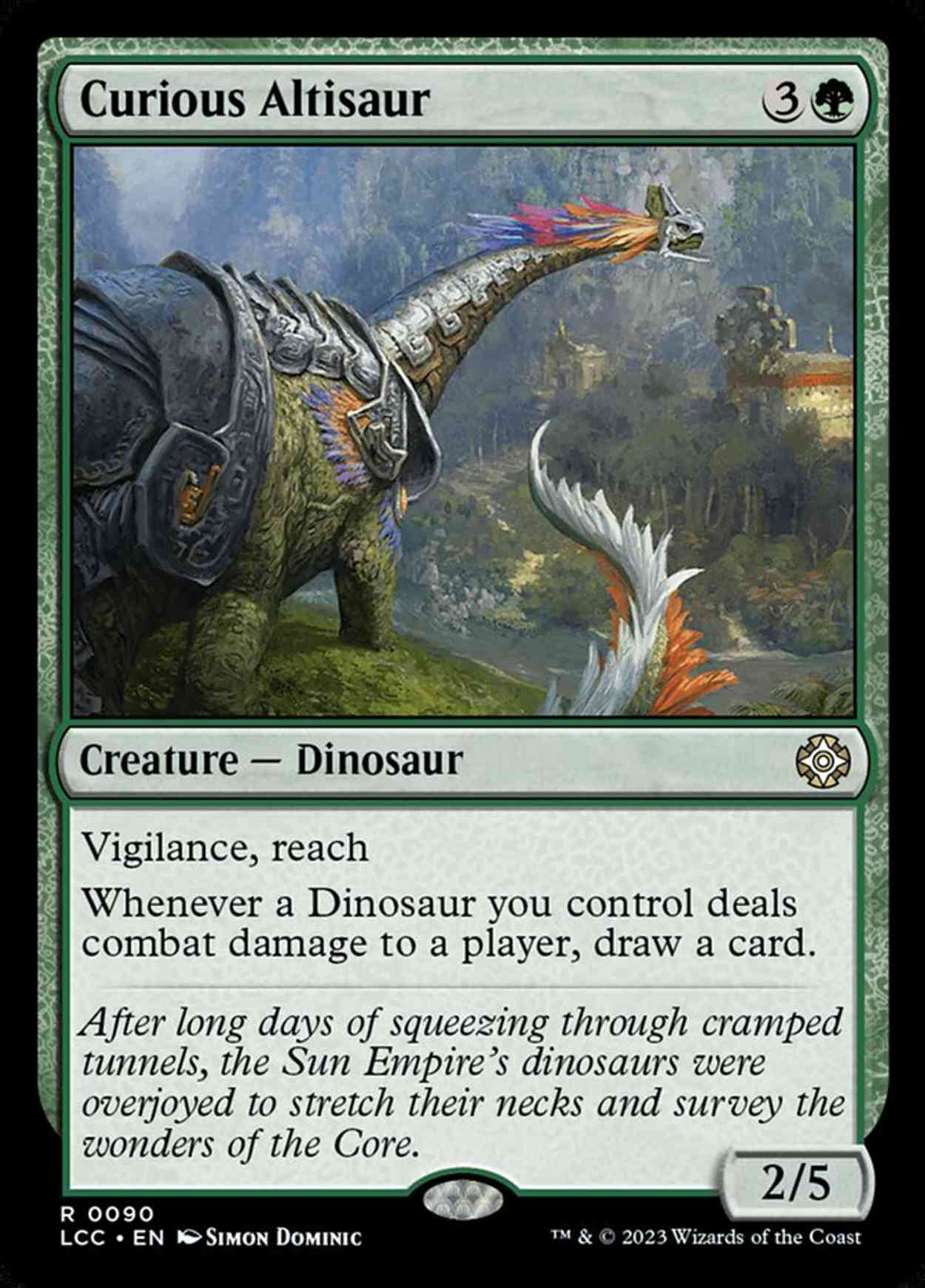 Curious Altisaur magic card front