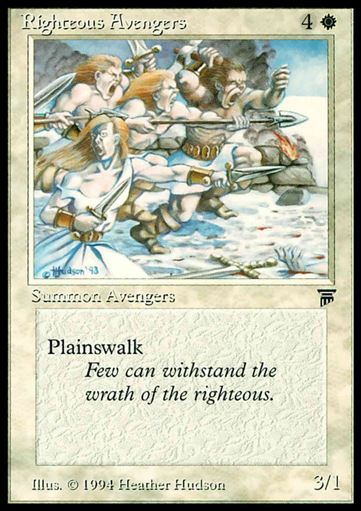 Righteous Avengers magic card front