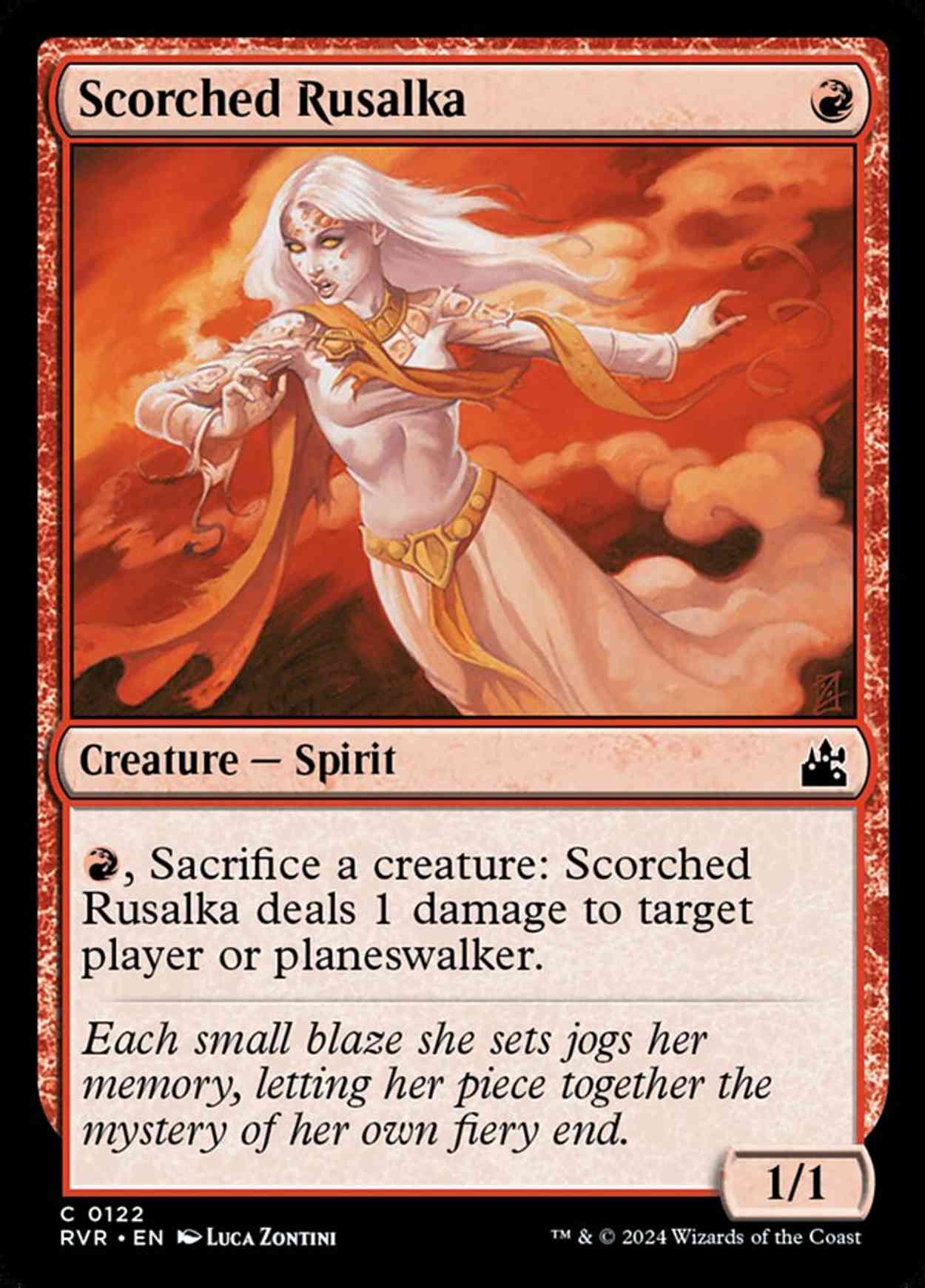 Scorched Rusalka magic card front