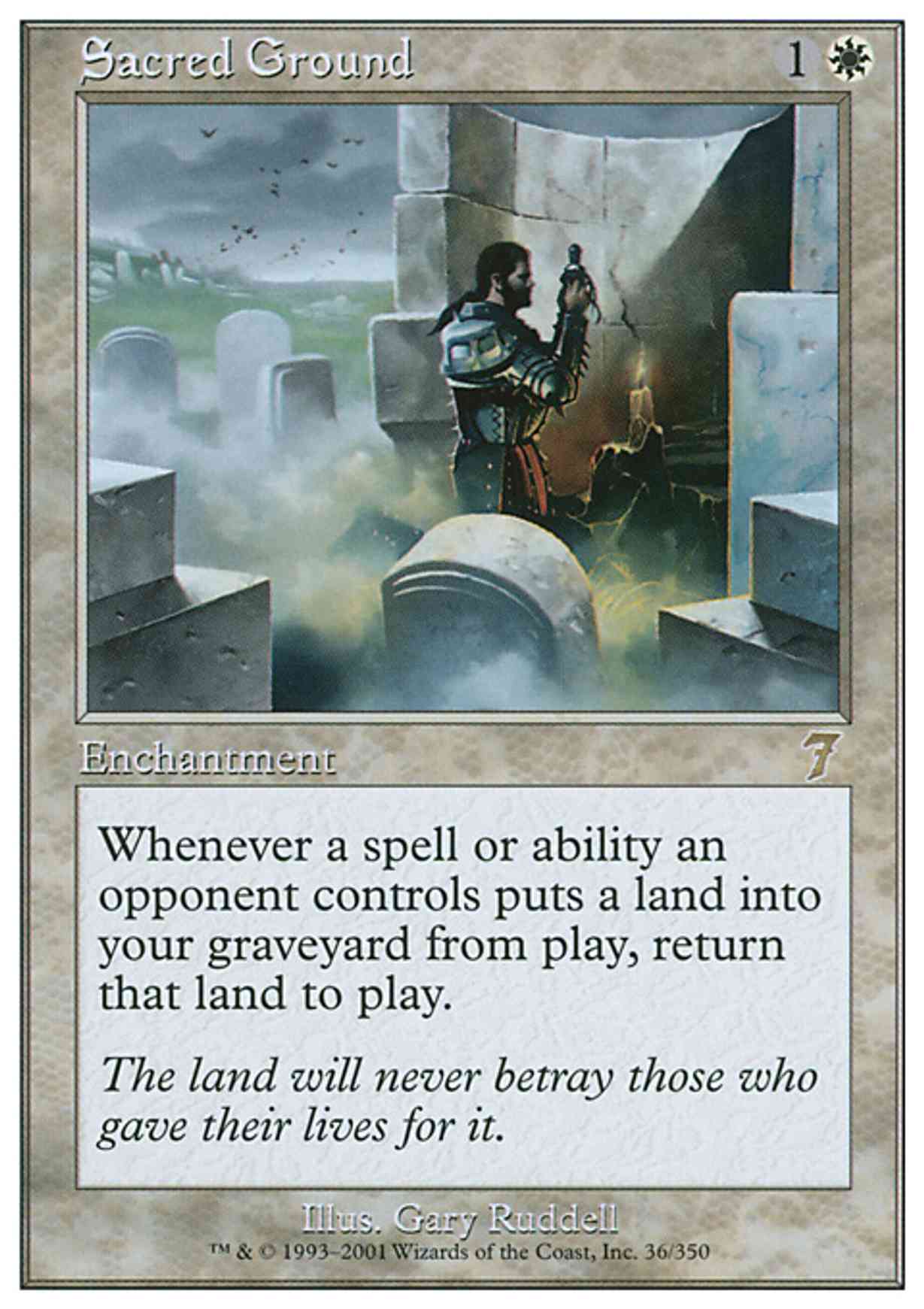 Sacred Ground magic card front