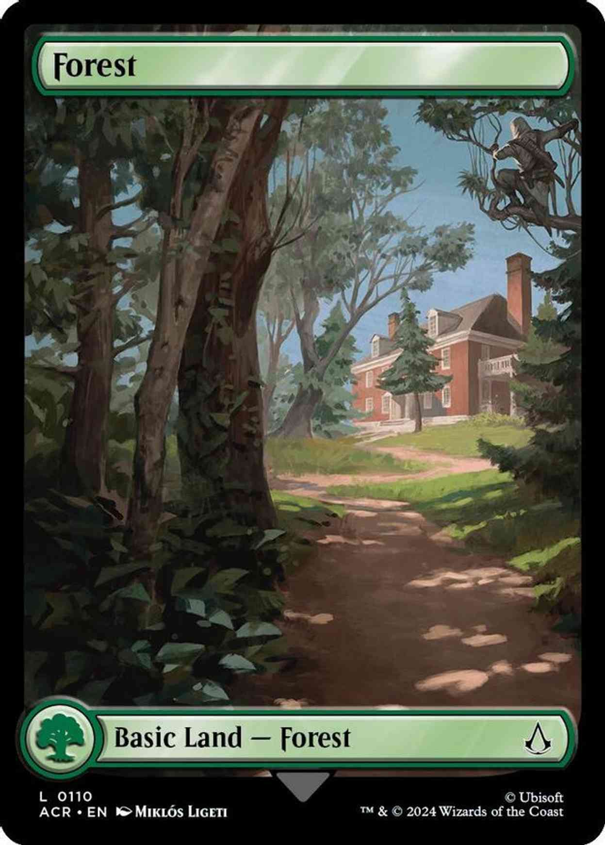 Forest (0110) magic card front