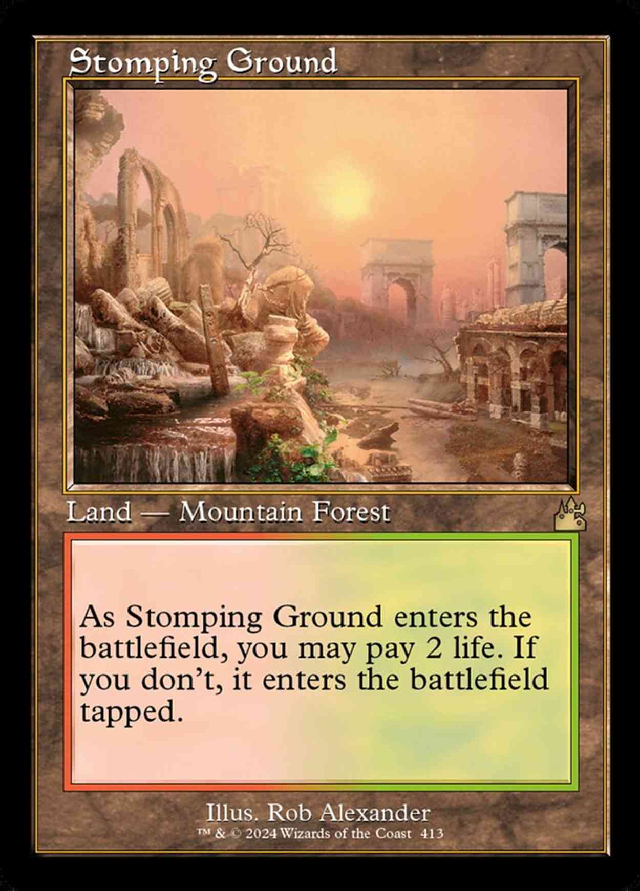 Stomping Ground (Retro Frame) magic card front
