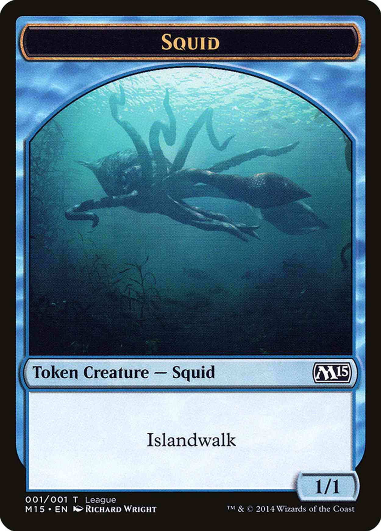 Squid Token magic card front