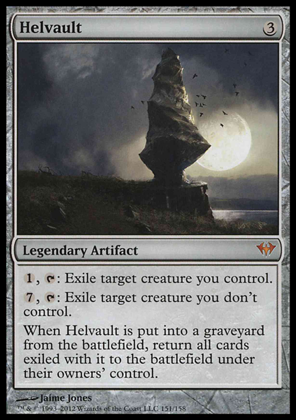 Helvault magic card front