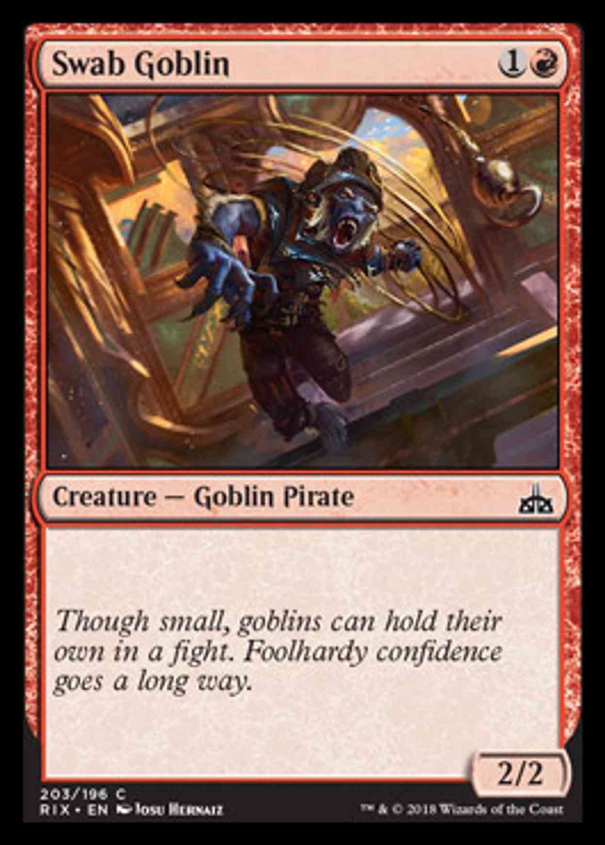 Swab Goblin magic card front