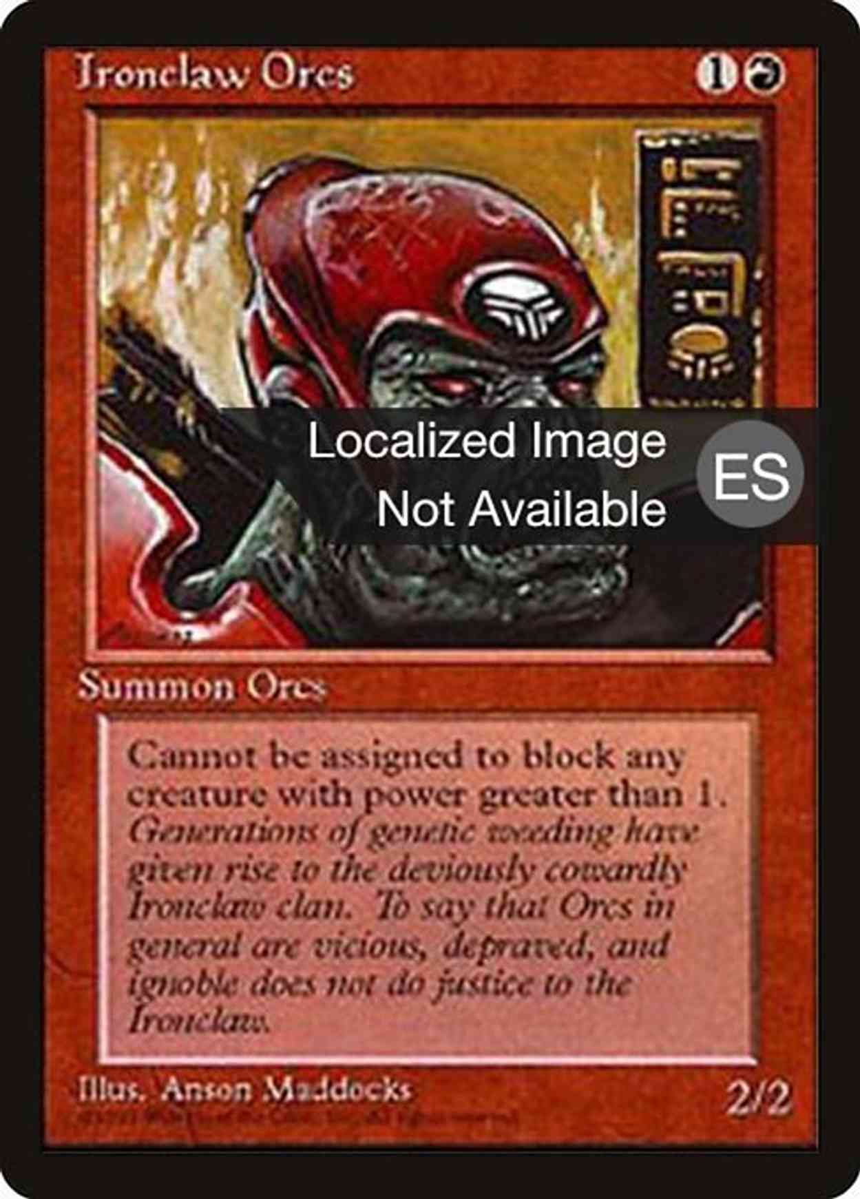 Ironclaw Orcs magic card front