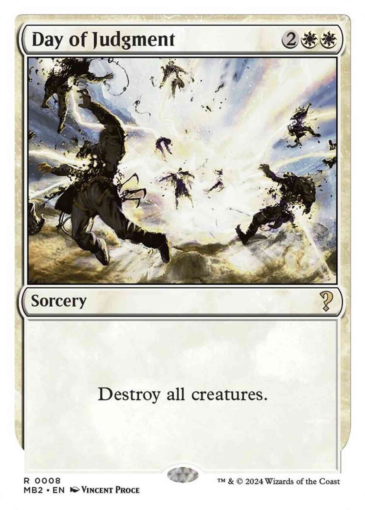 Day of Judgment (White Border) magic card front