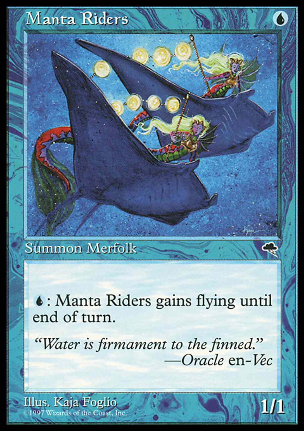 Manta Riders magic card front