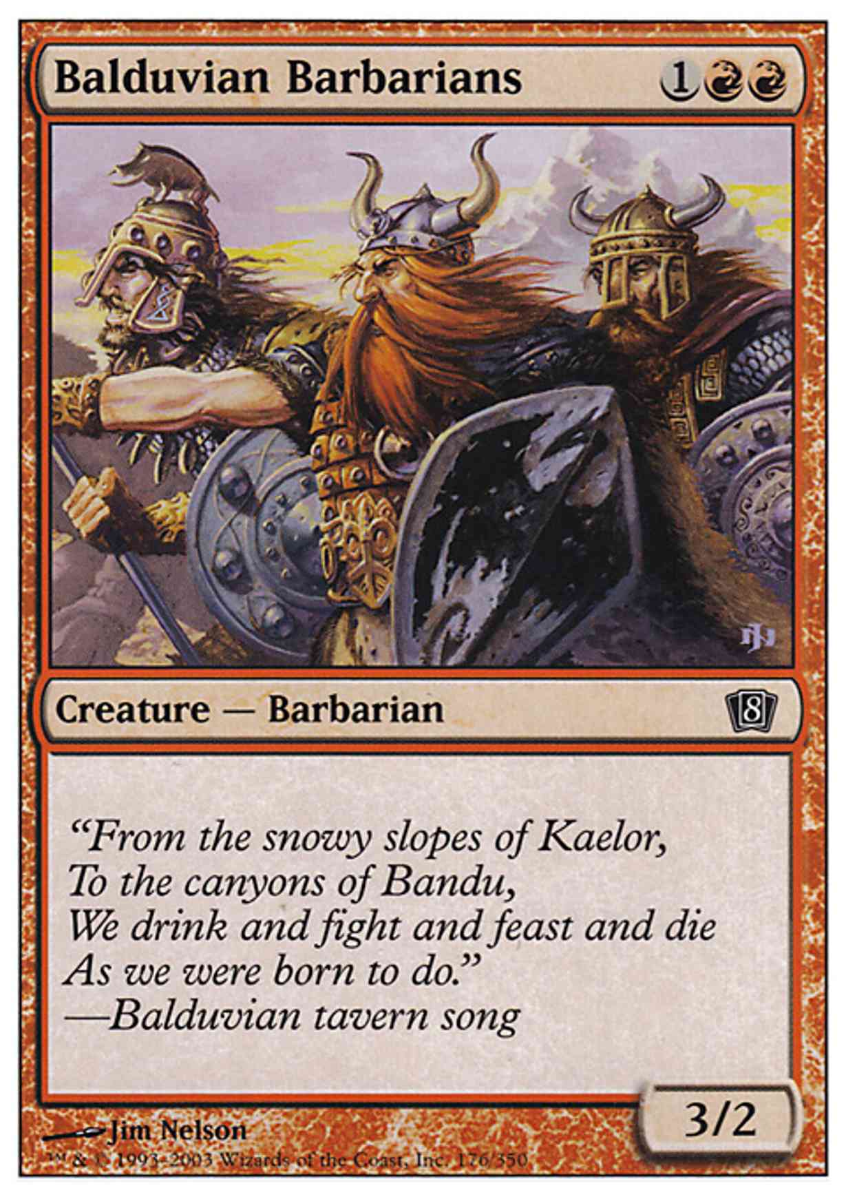 Balduvian Barbarians magic card front