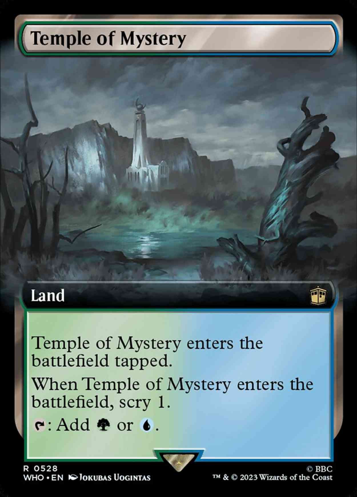Temple of Mystery (Extended Art) magic card front