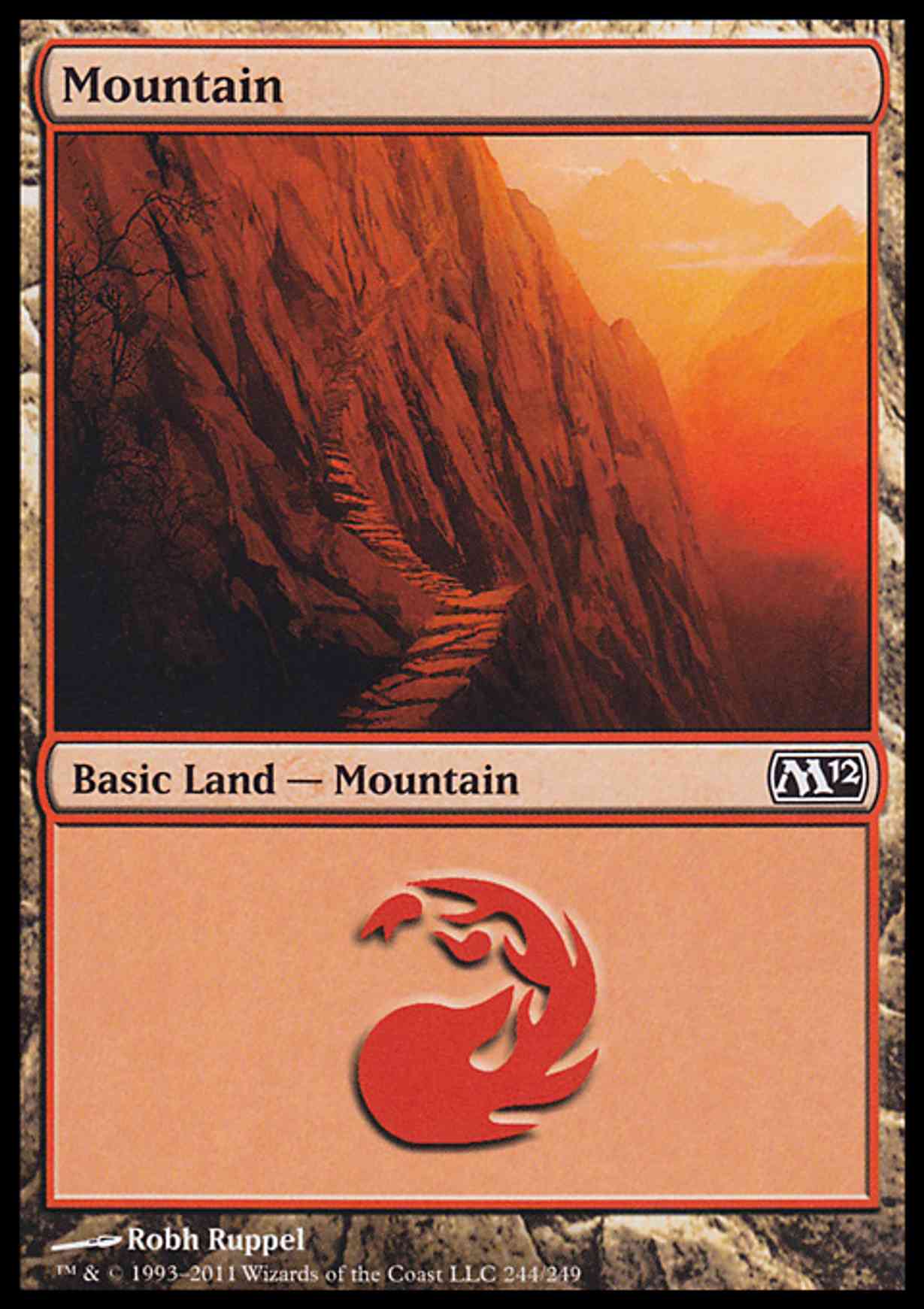 Mountain (244) magic card front