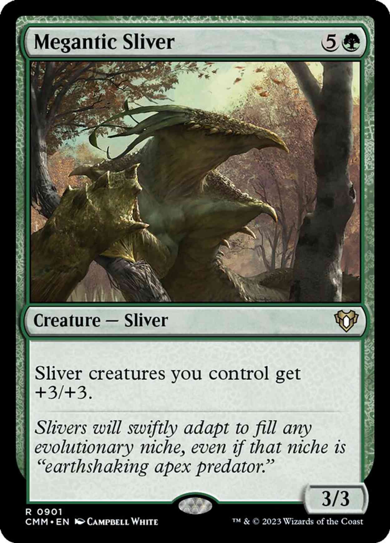 Megantic Sliver magic card front