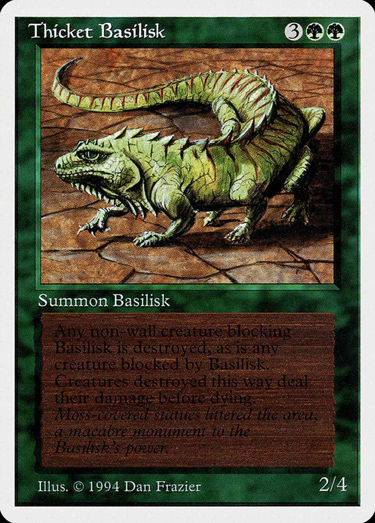 Thicket Basilisk magic card front