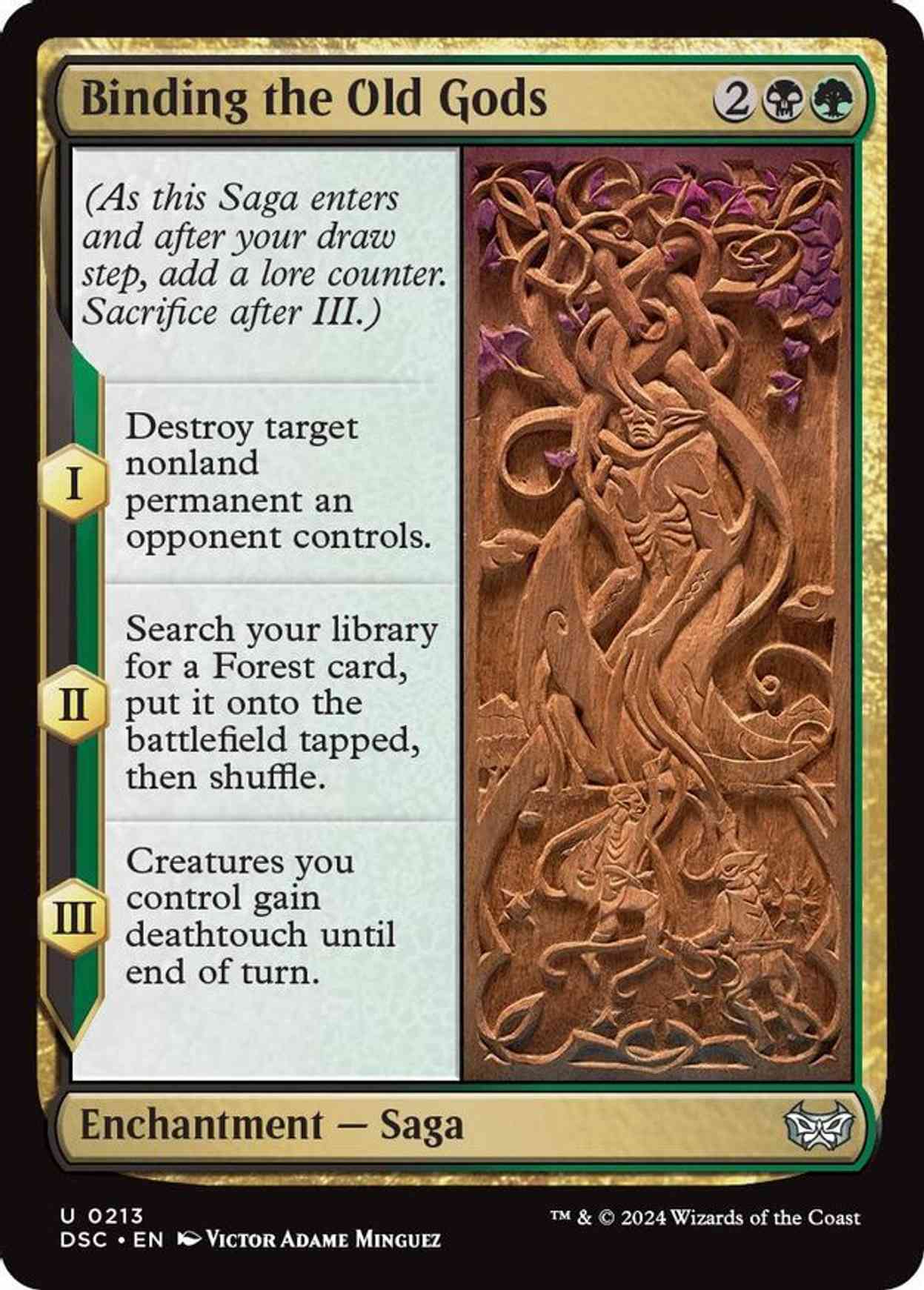 Binding the Old Gods magic card front