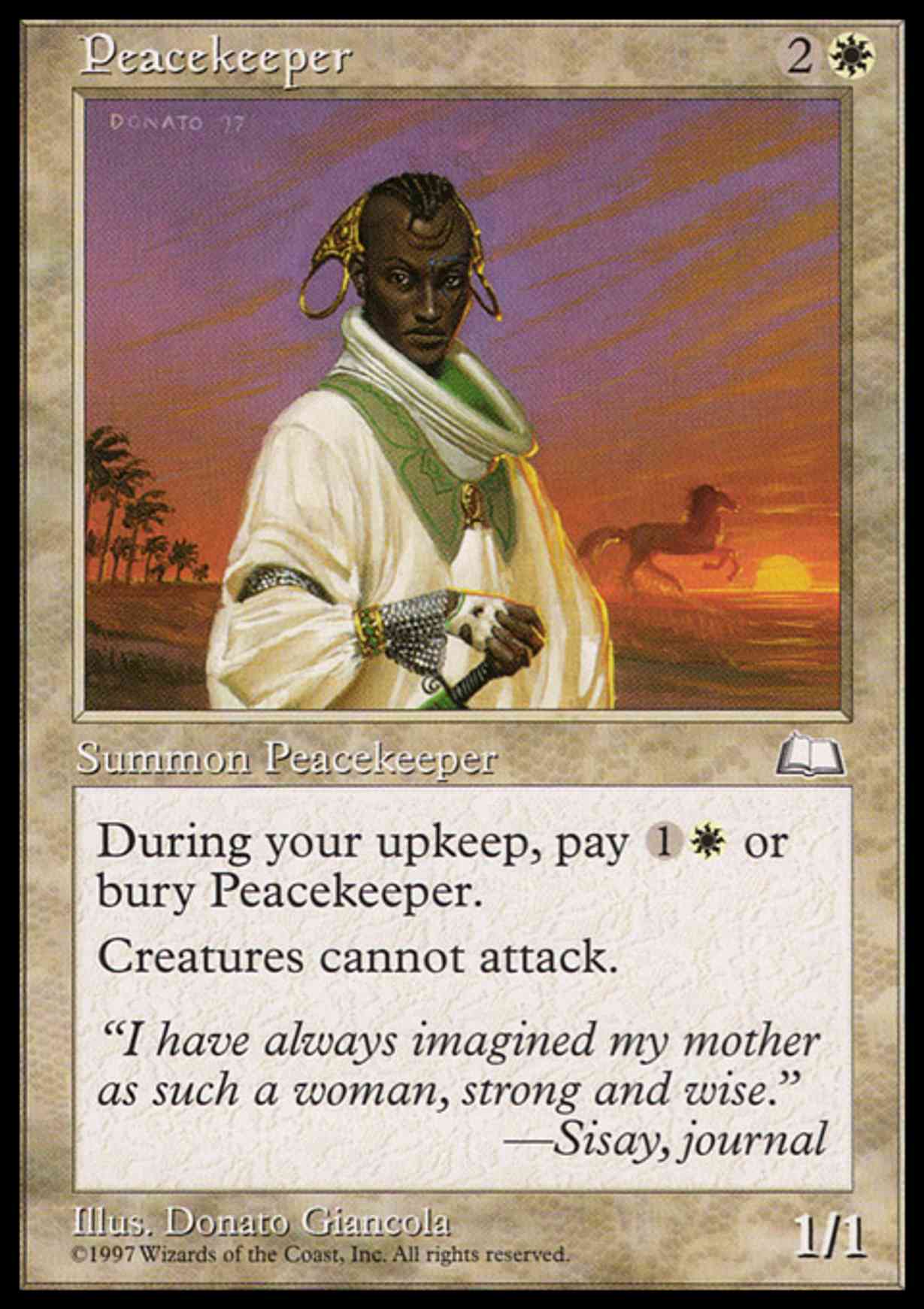 Peacekeeper magic card front