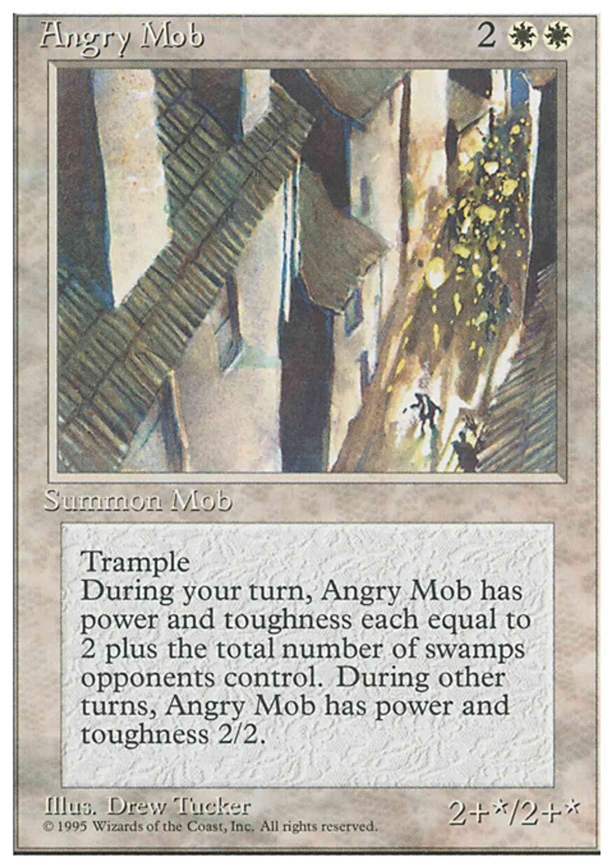 Angry Mob magic card front