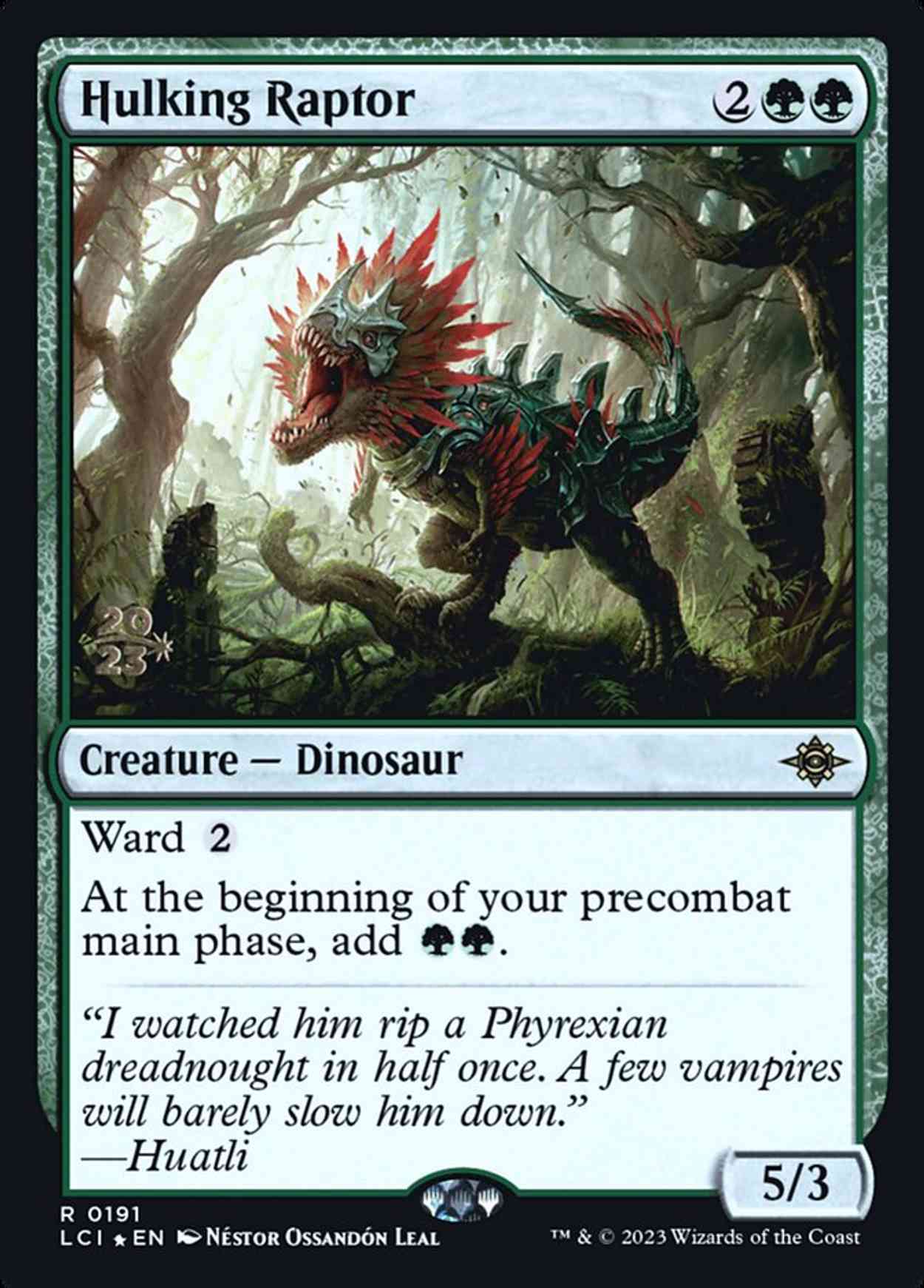 Hulking Raptor magic card front