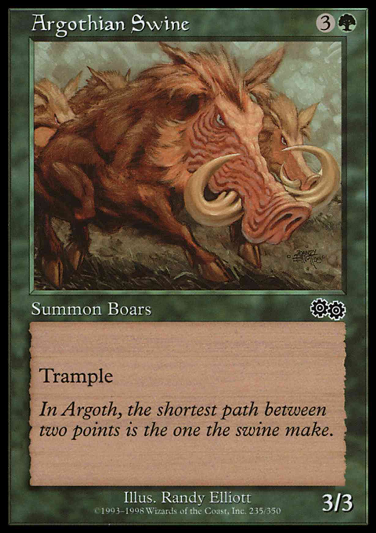 Argothian Swine magic card front
