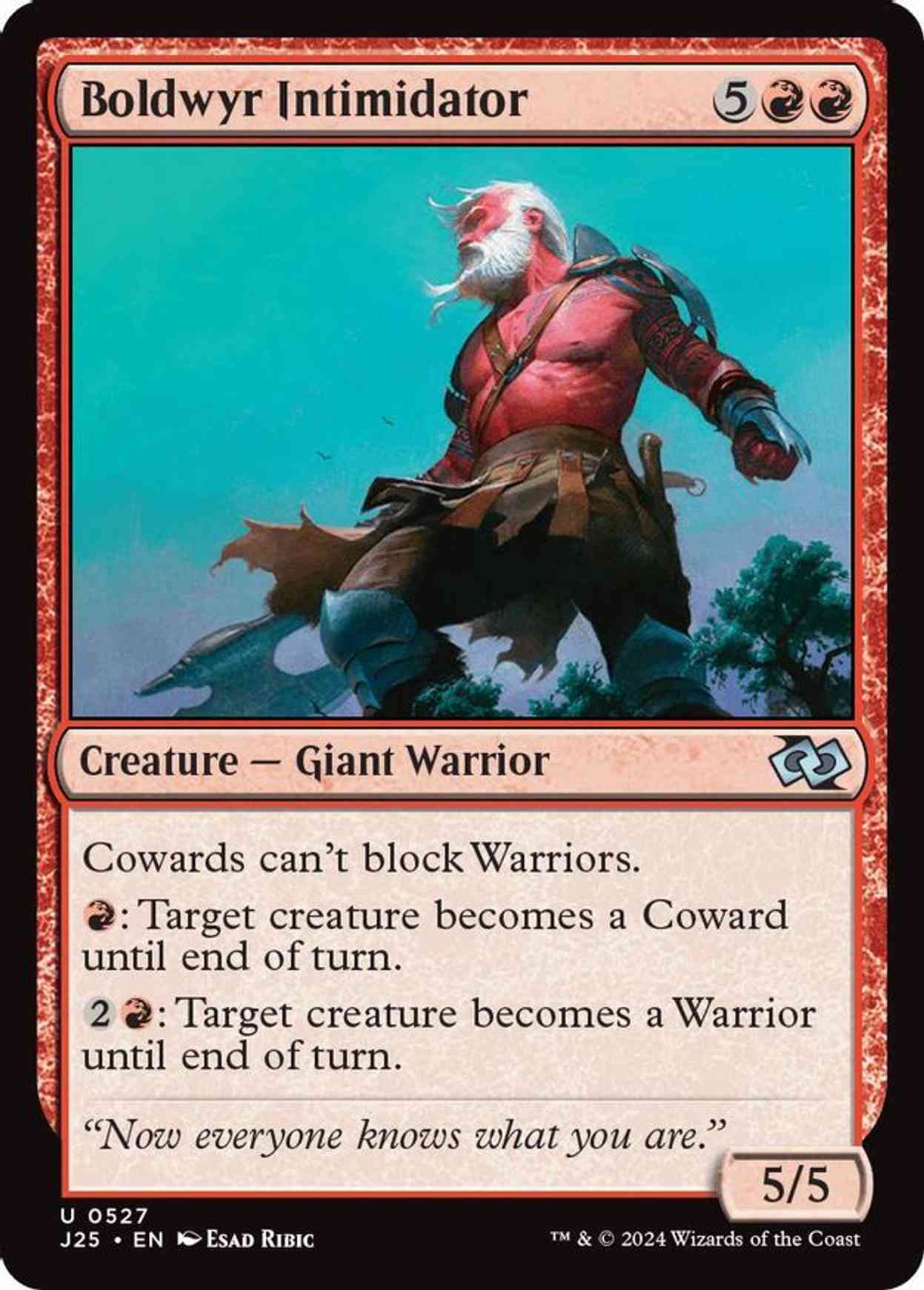 Boldwyr Intimidator magic card front