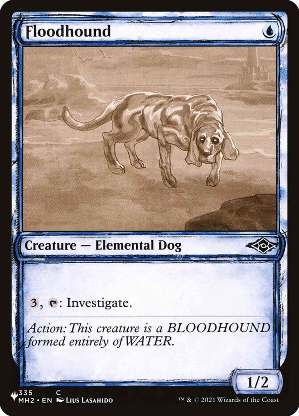 Floodhound magic card front