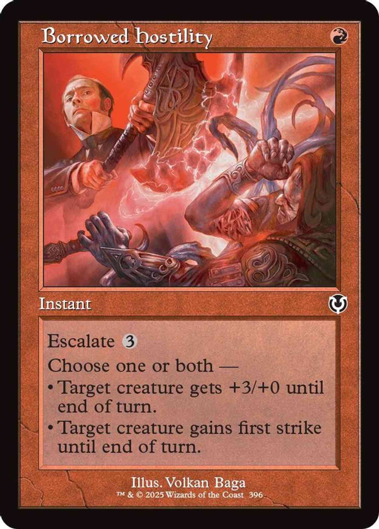 Borrowed Hostility (Retro Frame) magic card front