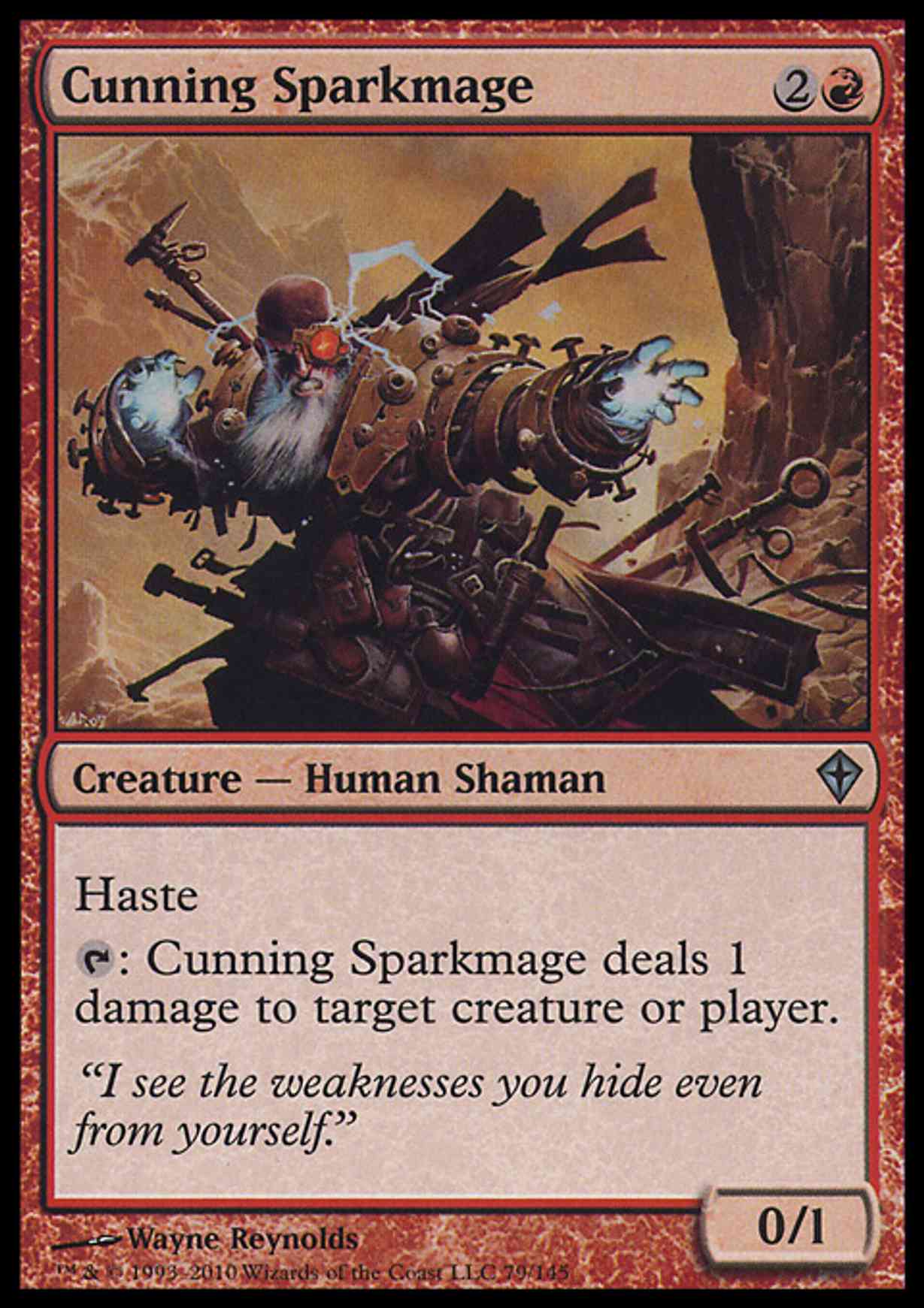 Cunning Sparkmage magic card front