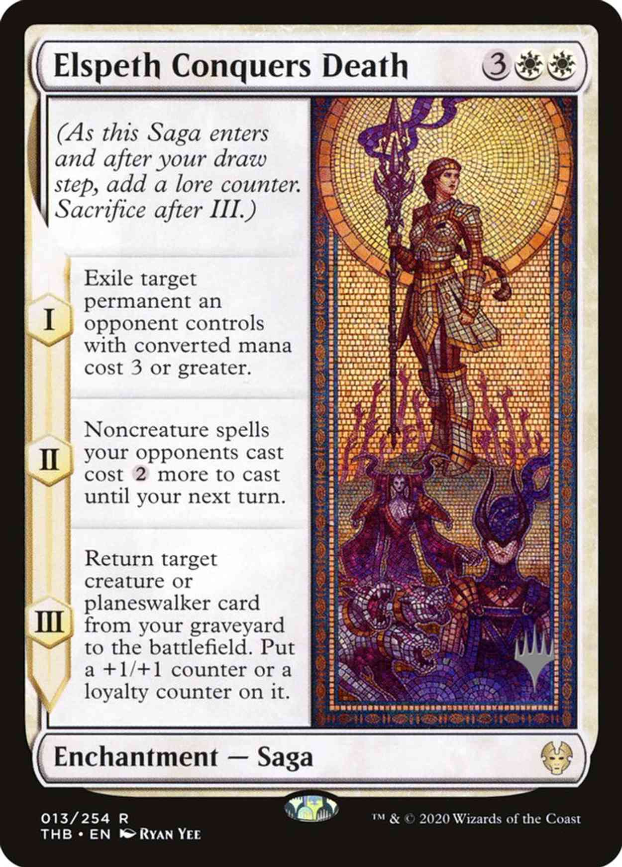 Elspeth Conquers Death magic card front