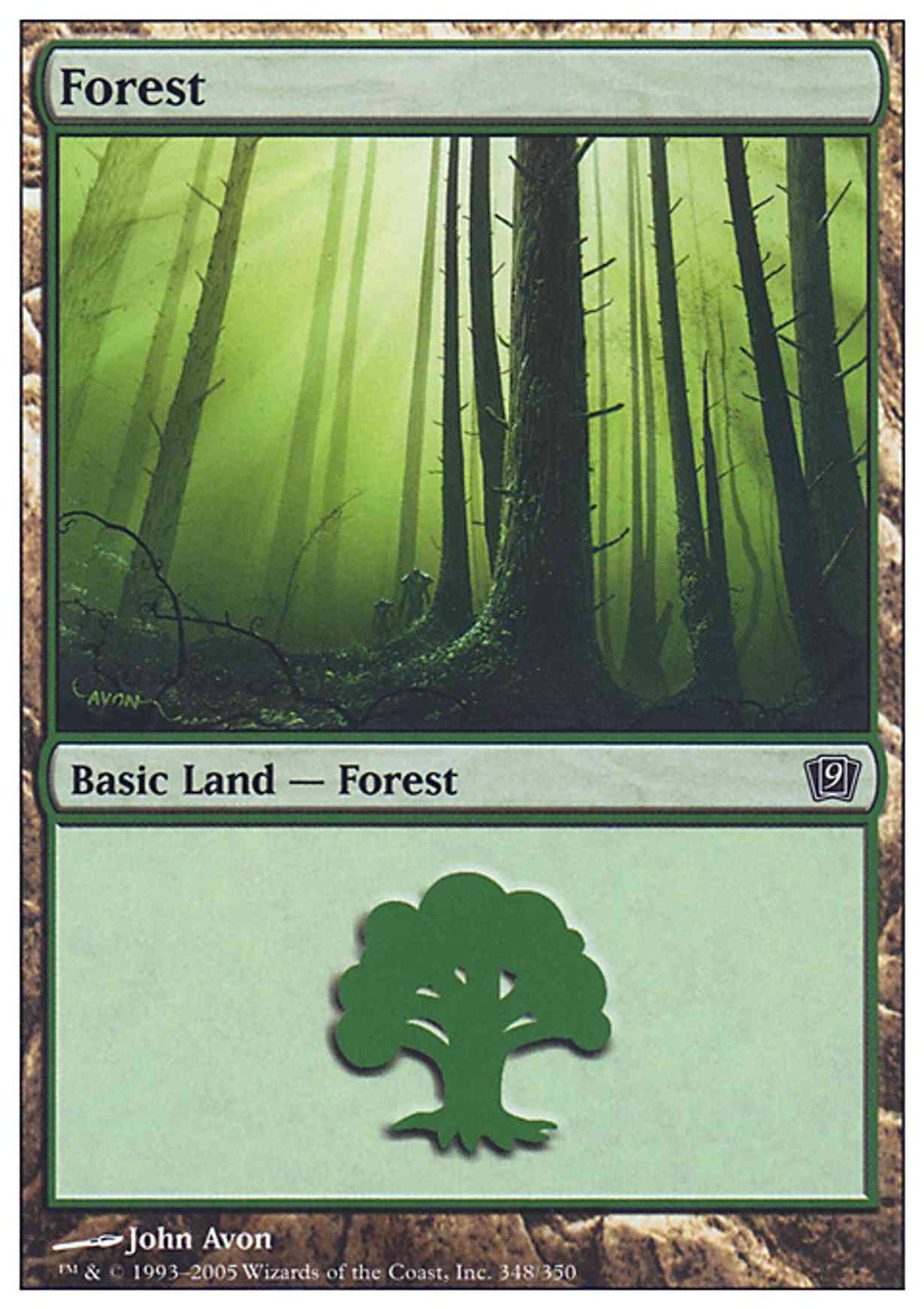Forest (348) magic card front