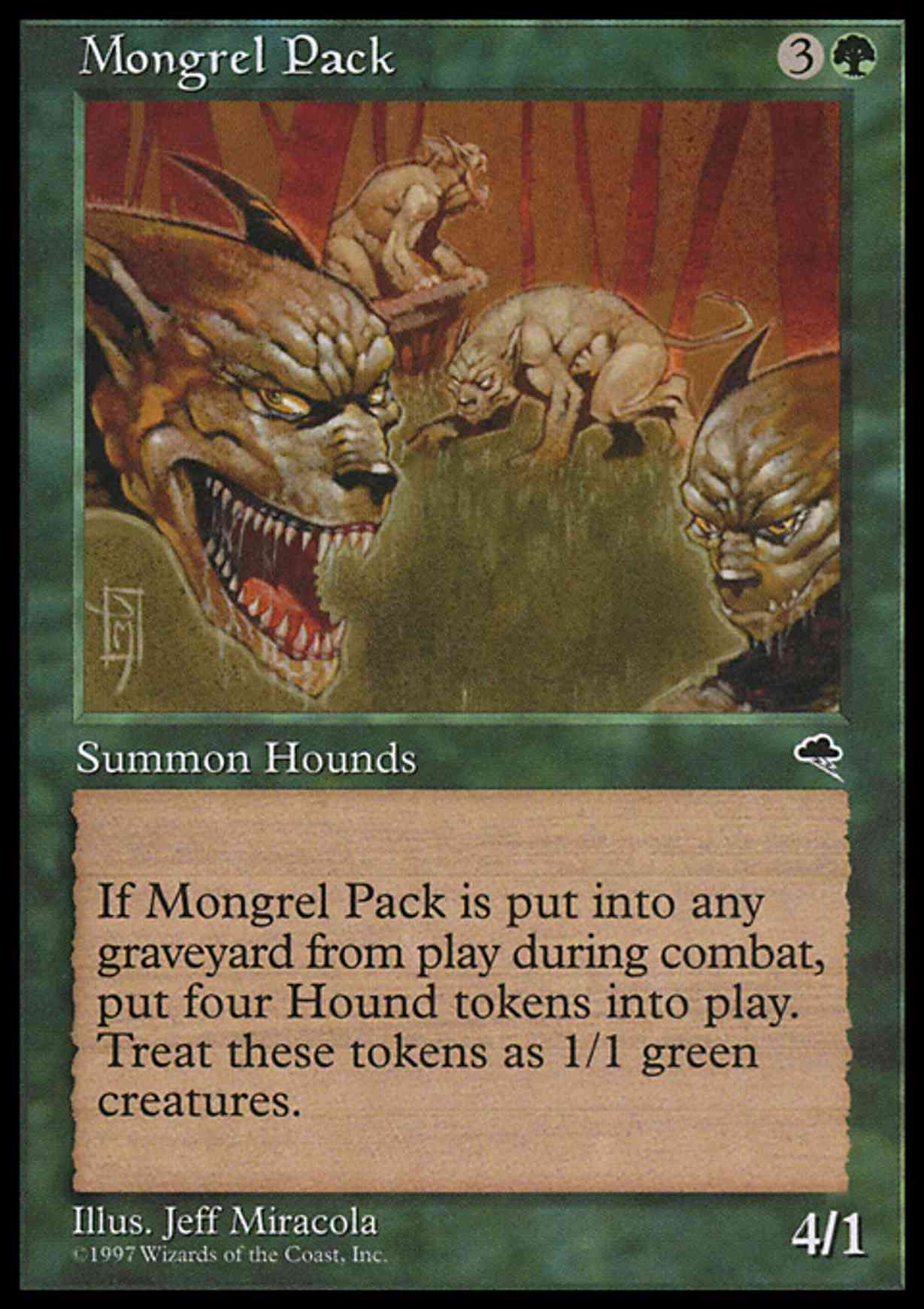 Mongrel Pack magic card front