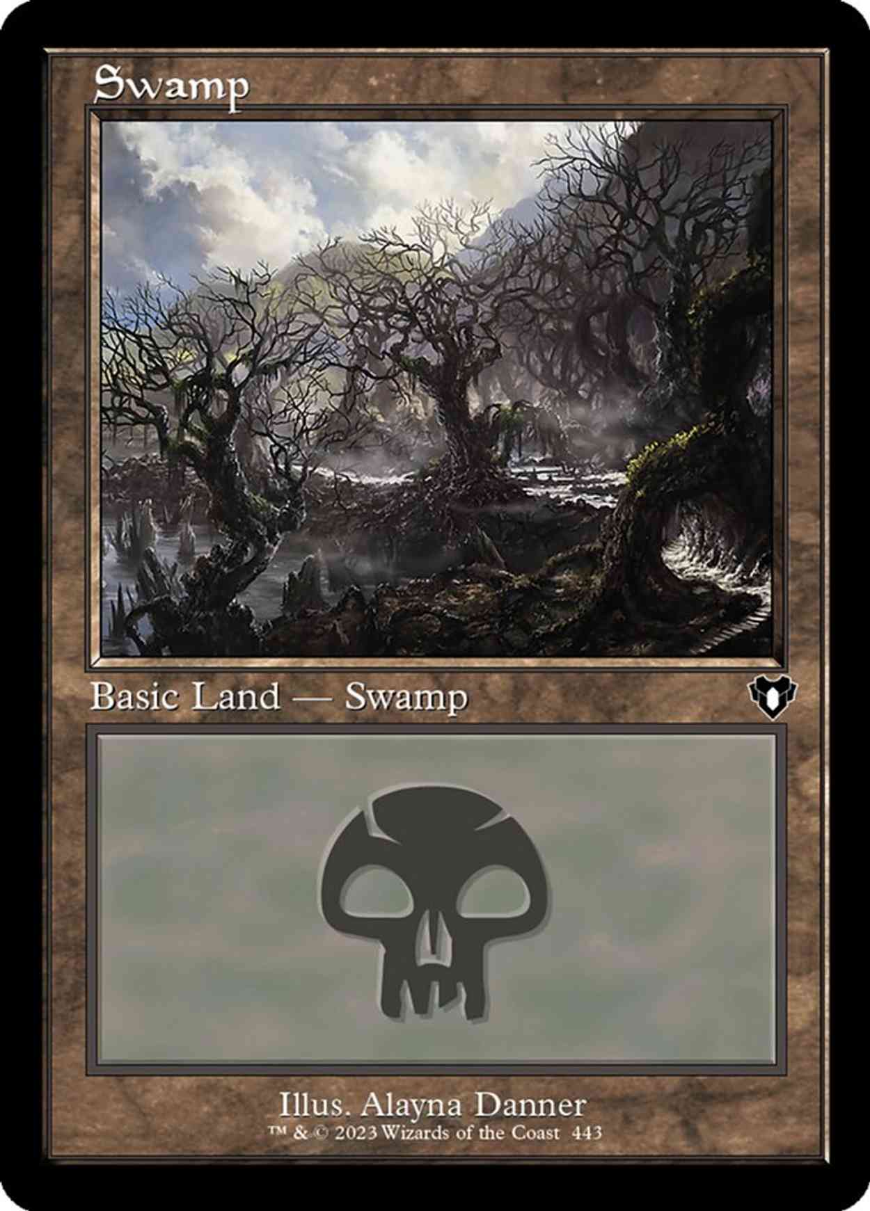 Swamp (0443) (Retro Frame) magic card front