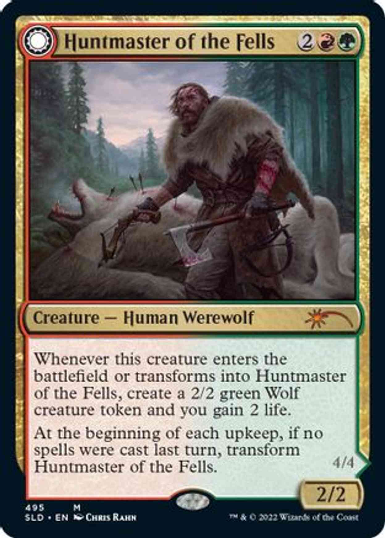 Huntmaster of the Fells magic card front