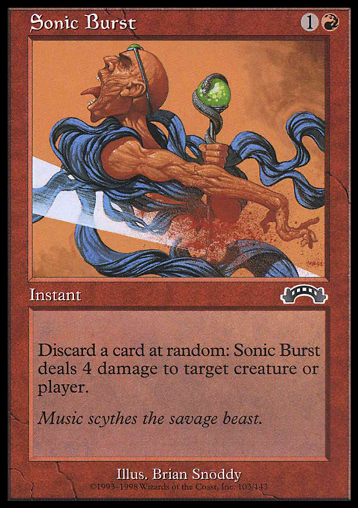 Sonic Burst magic card front