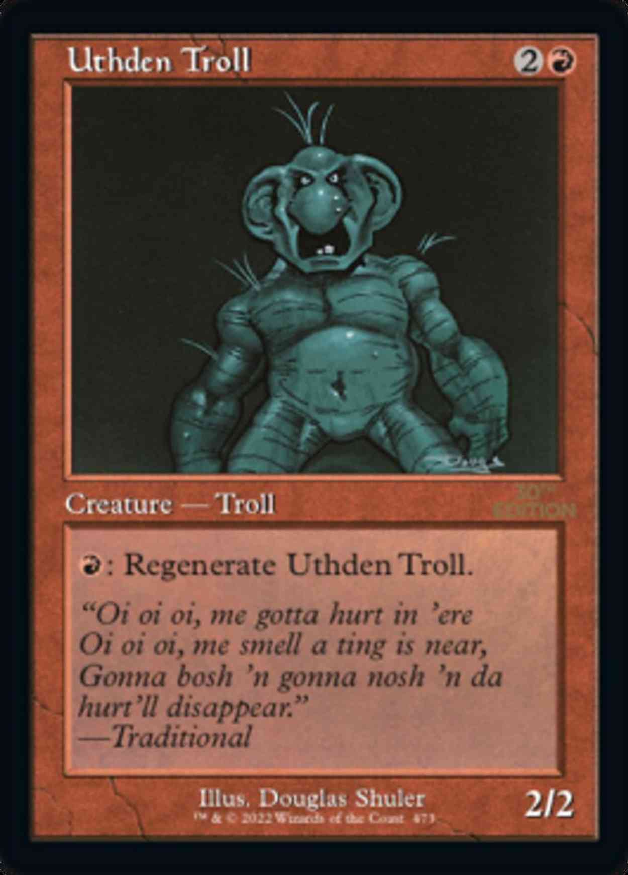 Uthden Troll (Retro Frame) magic card front