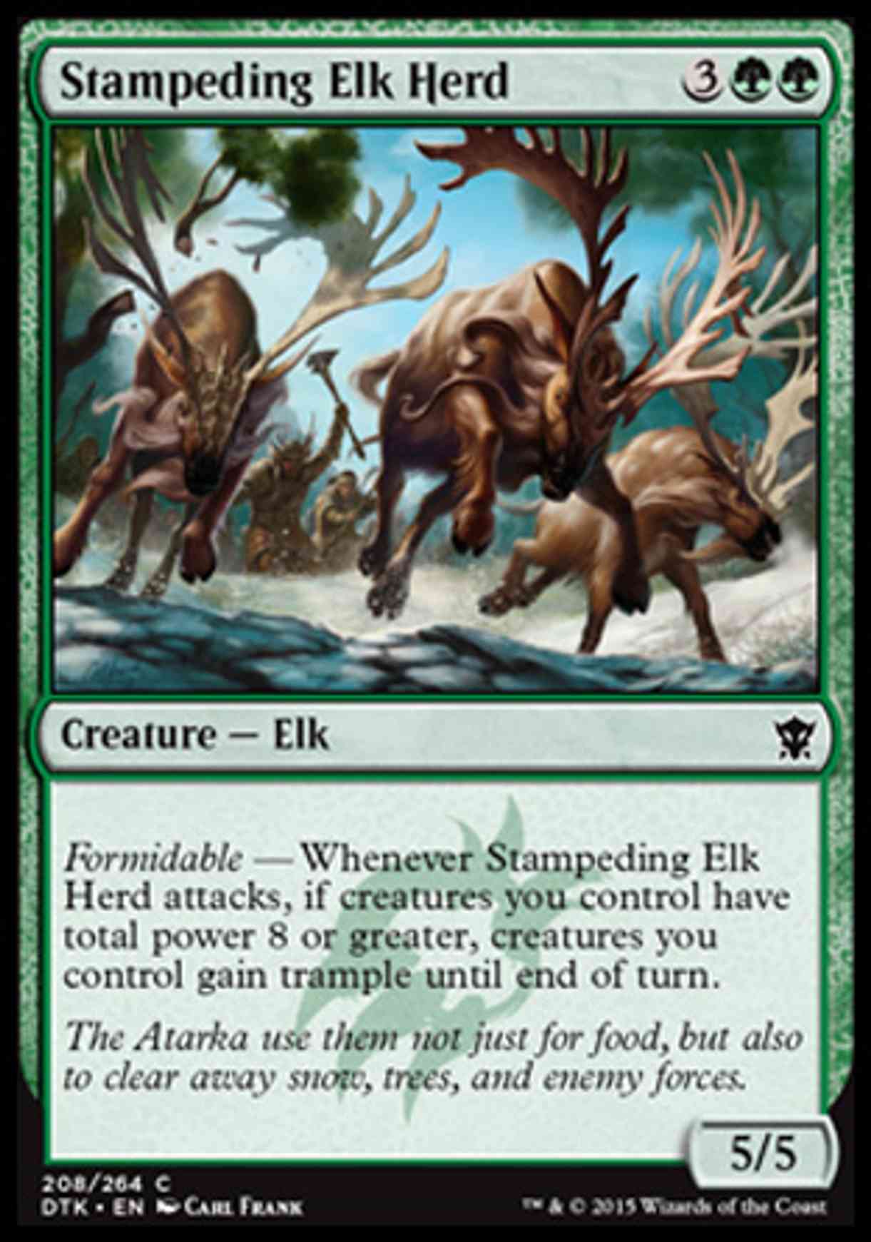 Stampeding Elk Herd magic card front