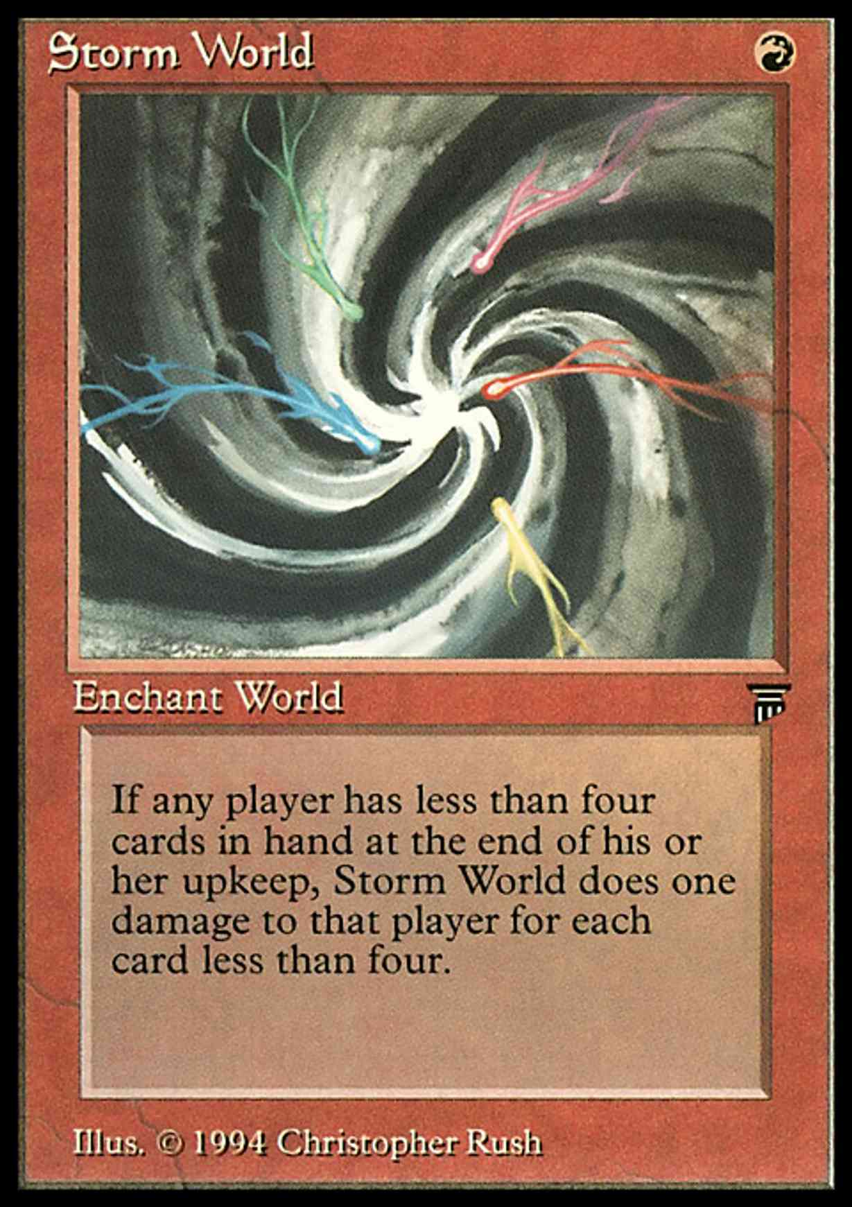 Storm World magic card front