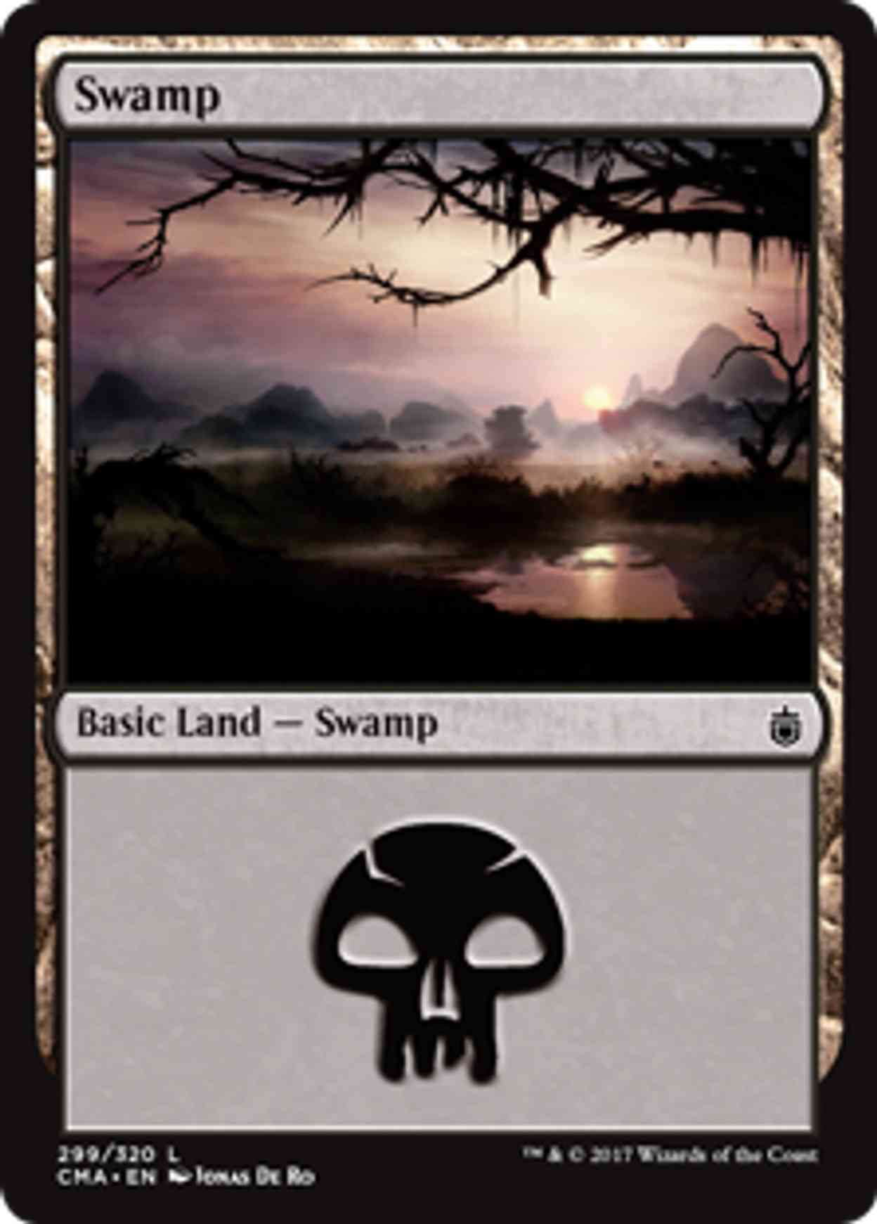 Swamp (299) magic card front