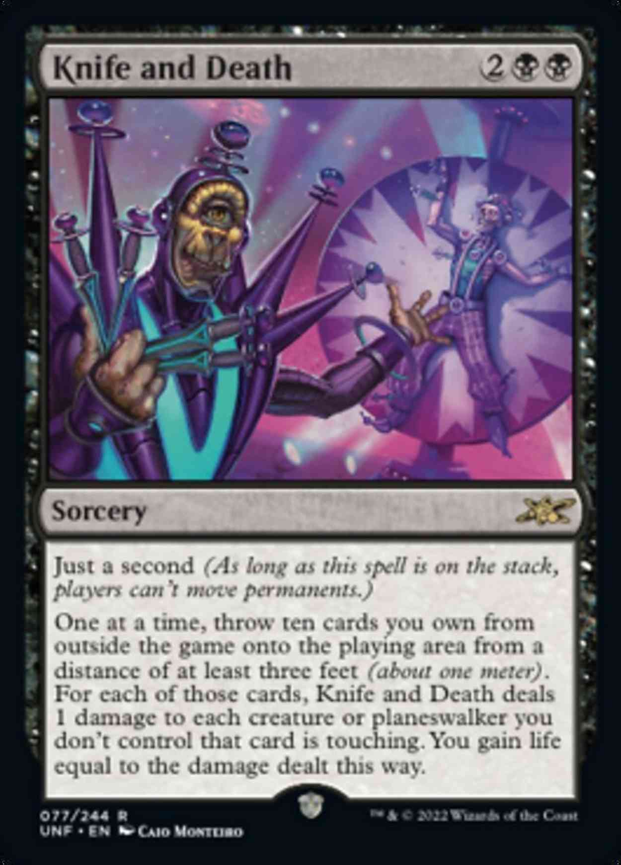 Knife and Death magic card front